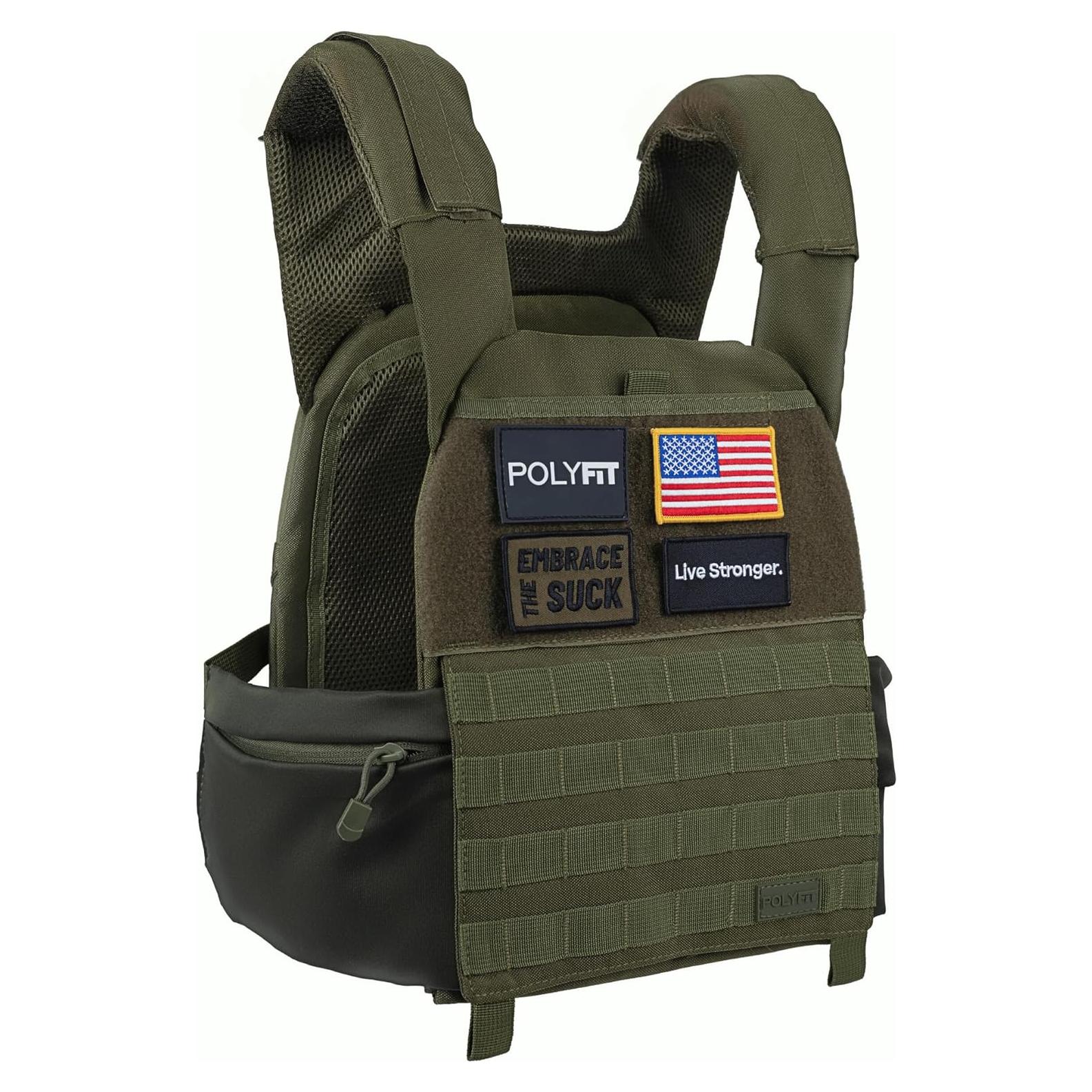 Chaleco con peso Polyfit para entrenamiento de fuerza y fitness