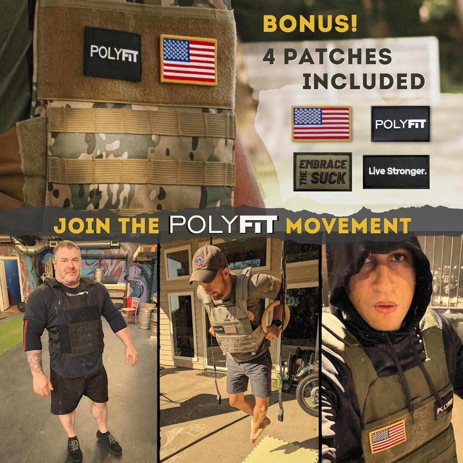 Chaleco con peso Polyfit para entrenamiento de fuerza y fitness