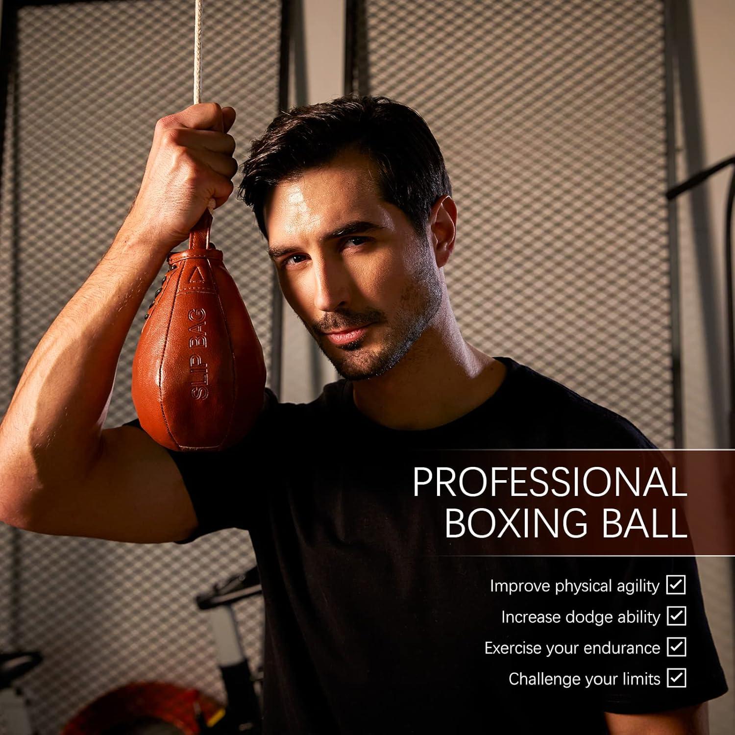 Saco de Velocidad UWTHFIT con Pelota de Reflejos para Boxeo