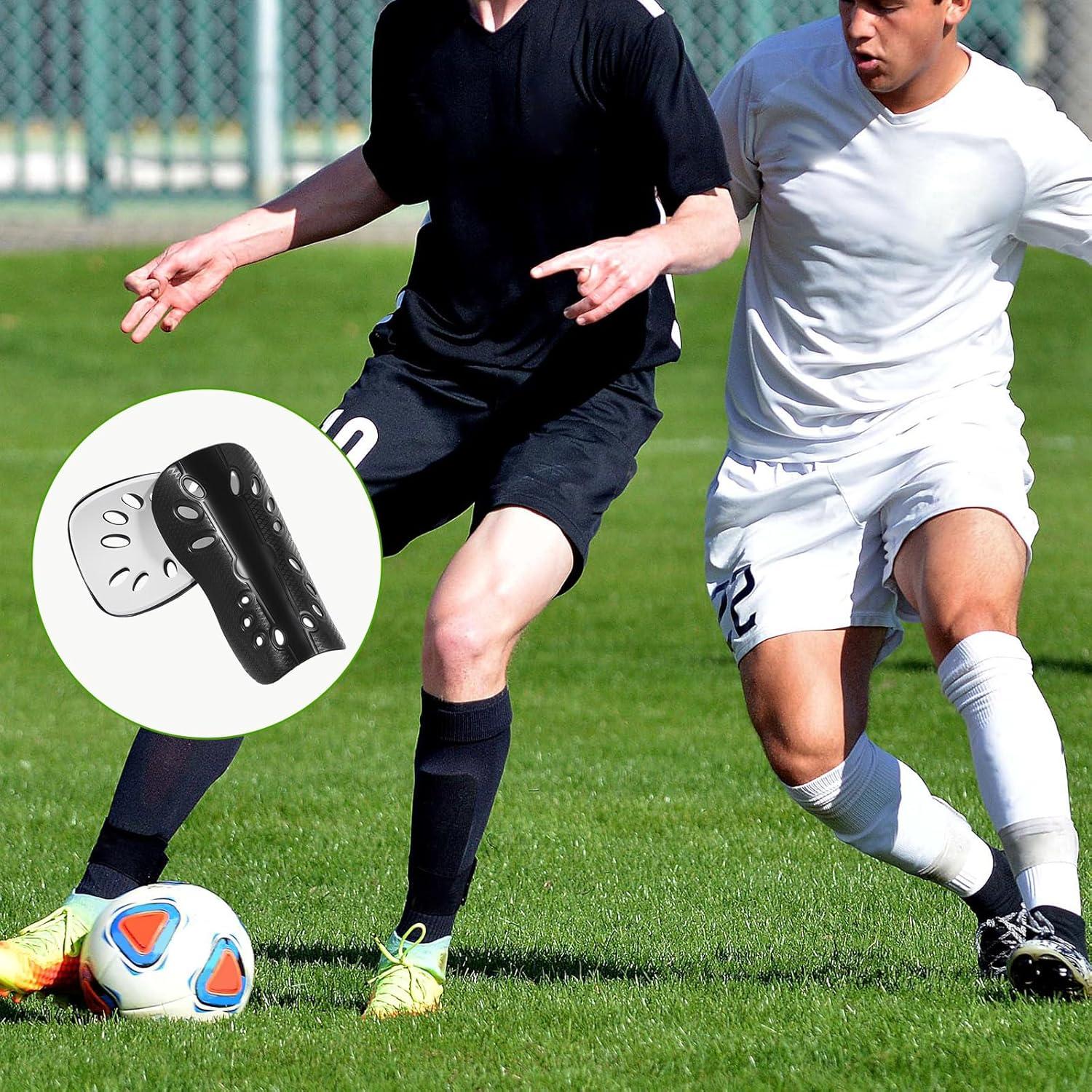 Espinilleras de Fútbol QfwdfcTrenz Transpirables Adultos 2 Pares