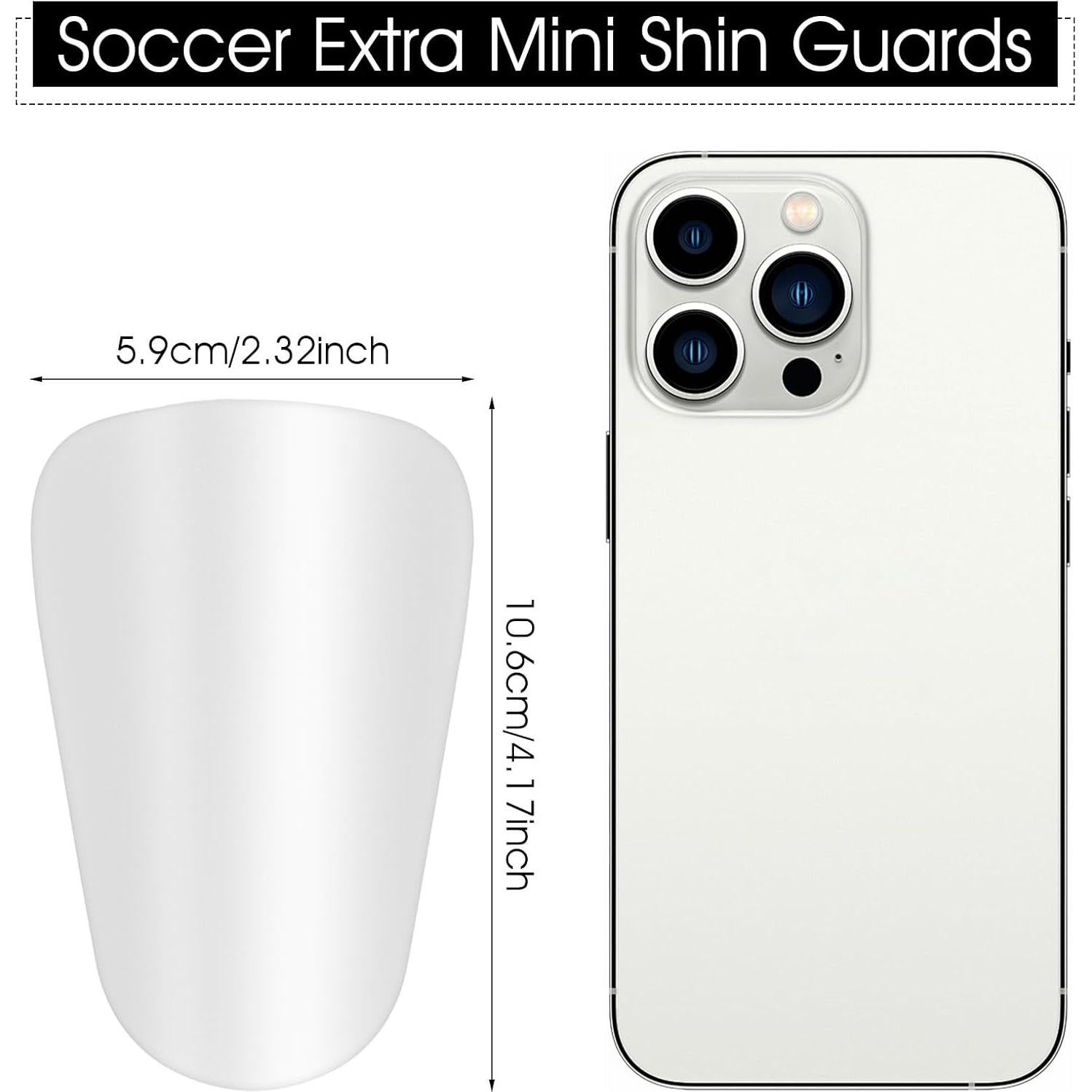 Espinilleras de Fútbol Ymapinc Ultra Livianas Negro y Blanco