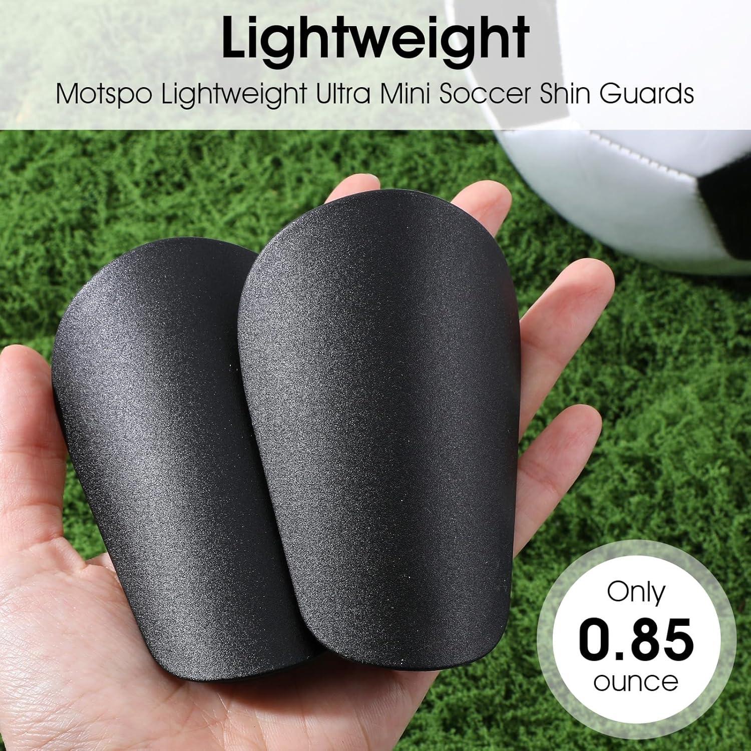 Espinilleras de Fútbol Ymapinc Ultra Livianas Negro y Blanco