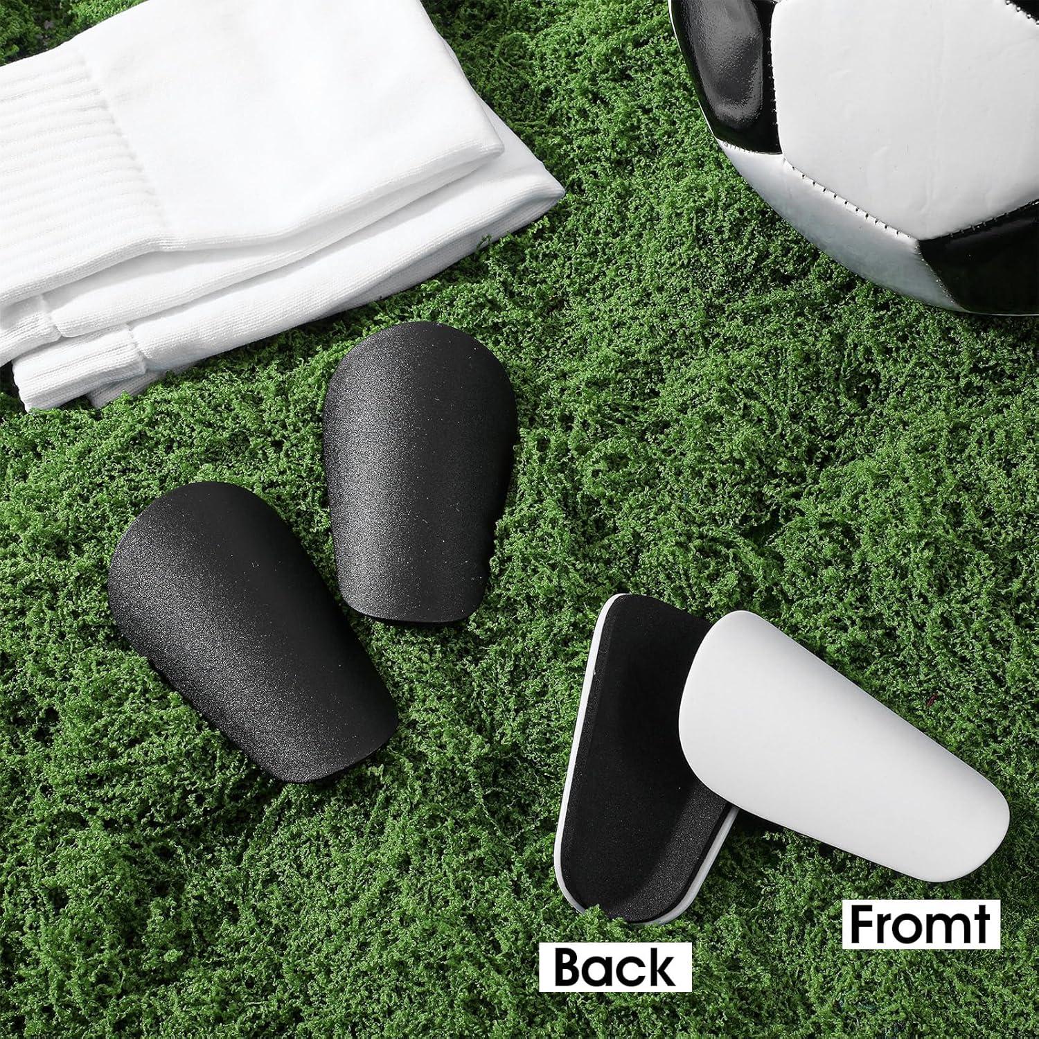 Espinilleras de Fútbol Ymapinc Ultra Livianas Negro y Blanco