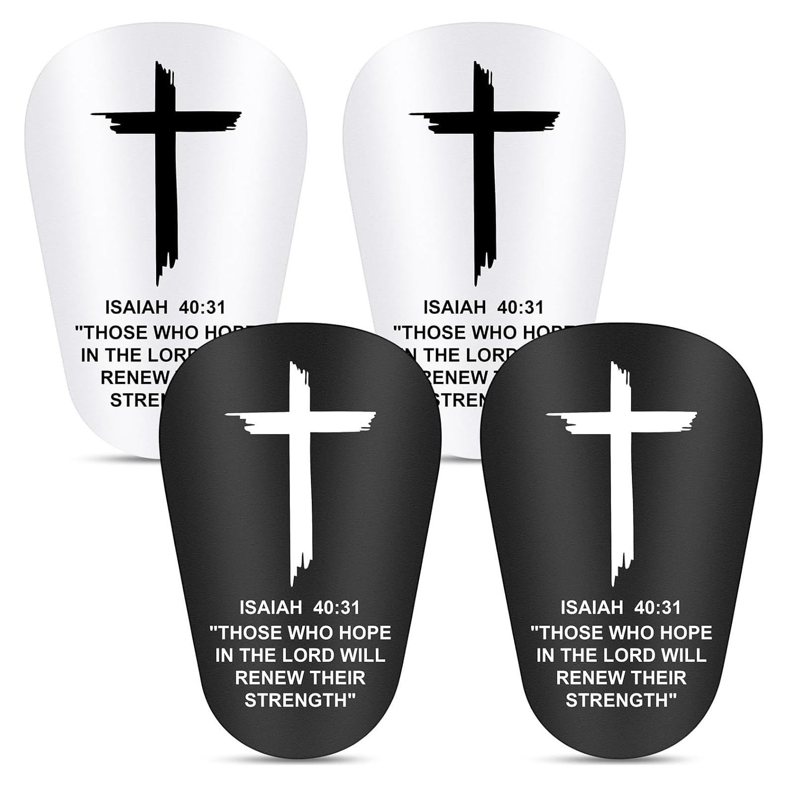 2 Pares Mini Espinilleras Fútbol DERTE 8.5x6 cm Cruz Fe