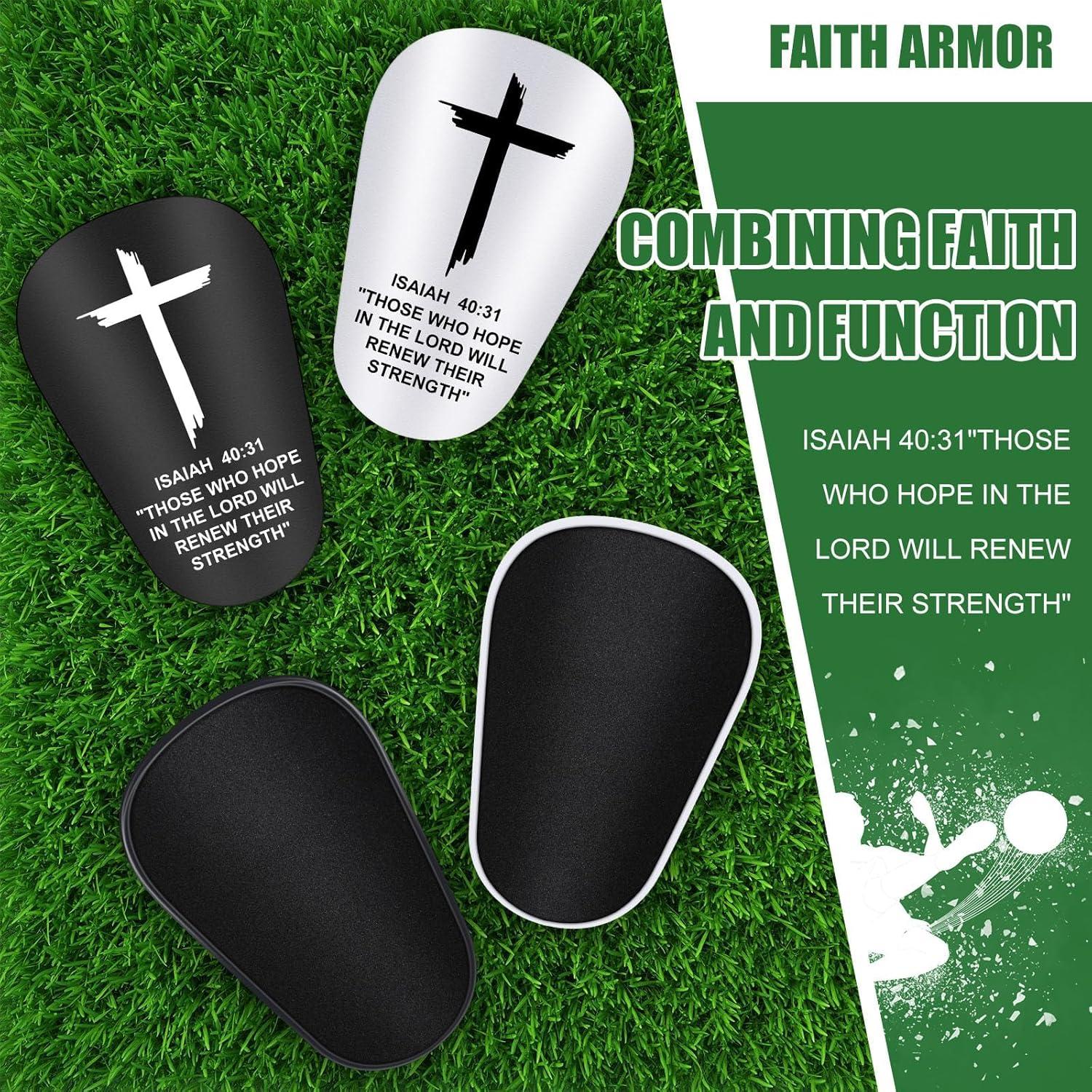 2 Pares Mini Espinilleras Fútbol DERTE 8.5x6 cm Cruz Fe