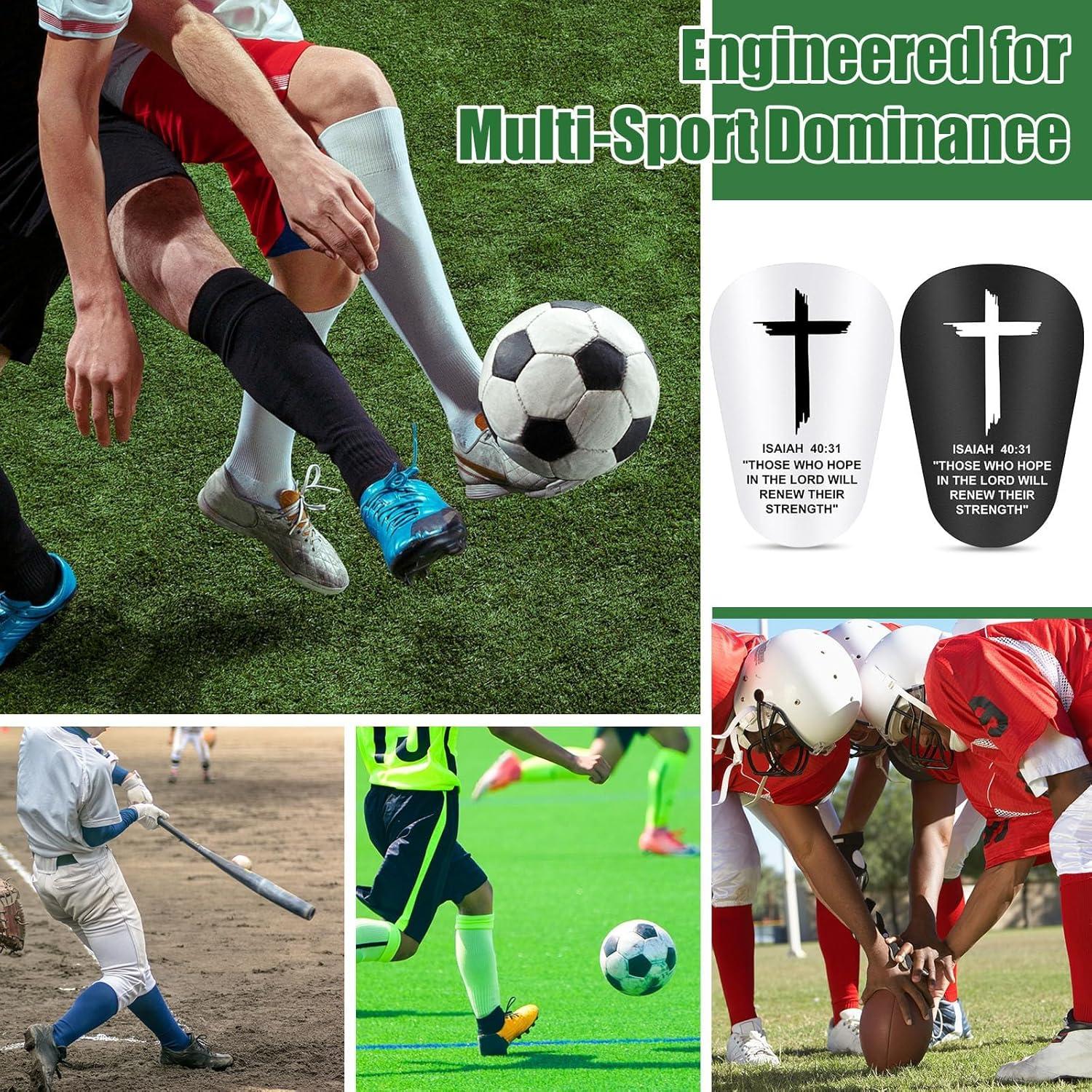 2 Pares Mini Espinilleras Fútbol DERTE 8.5x6 cm Cruz Fe