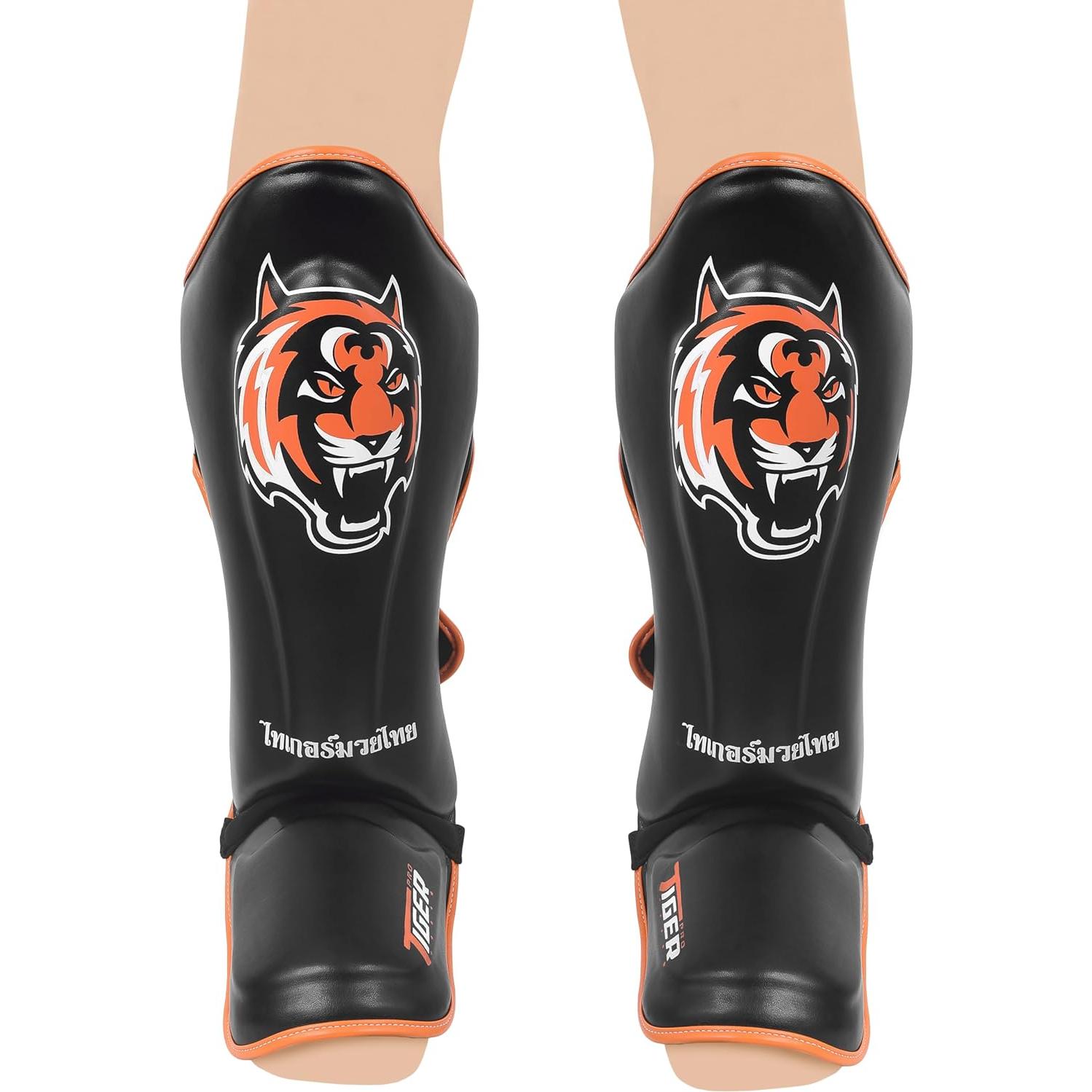 Protectores de Espinillas Tiger Pro MMA Muay Thai Unisex Mediano
