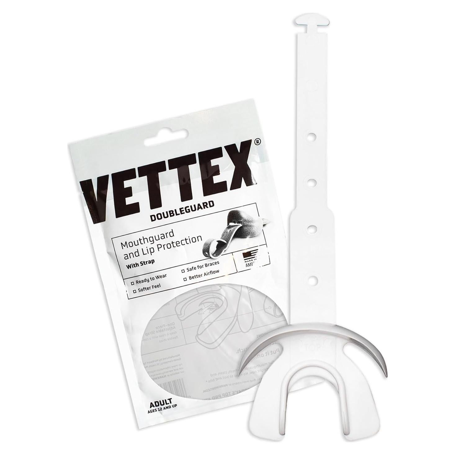 Protector Bucal Markwort Vettex Doubleguard para Deportes - Blanco