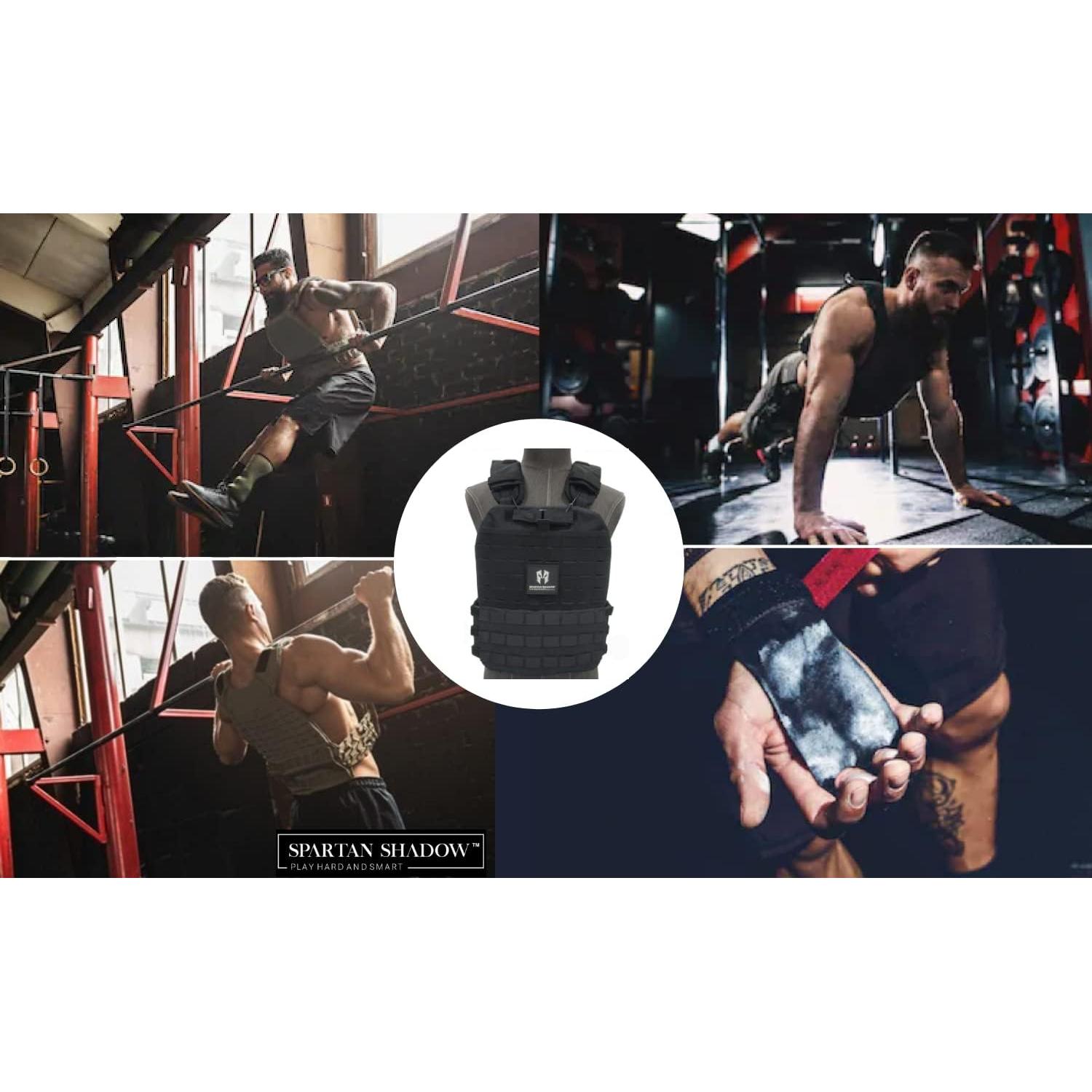 Chaleco con Peso Ajustable SPARTAN SHADOW 9.07 kg Negro