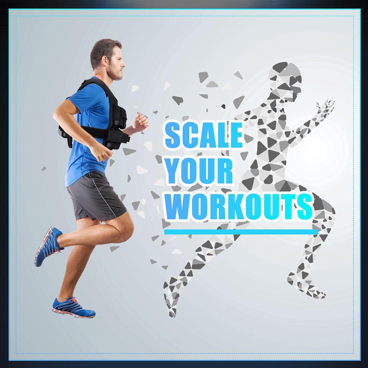 Chaleco con peso ajustable Halfchet 15.88 kg para entrenamiento