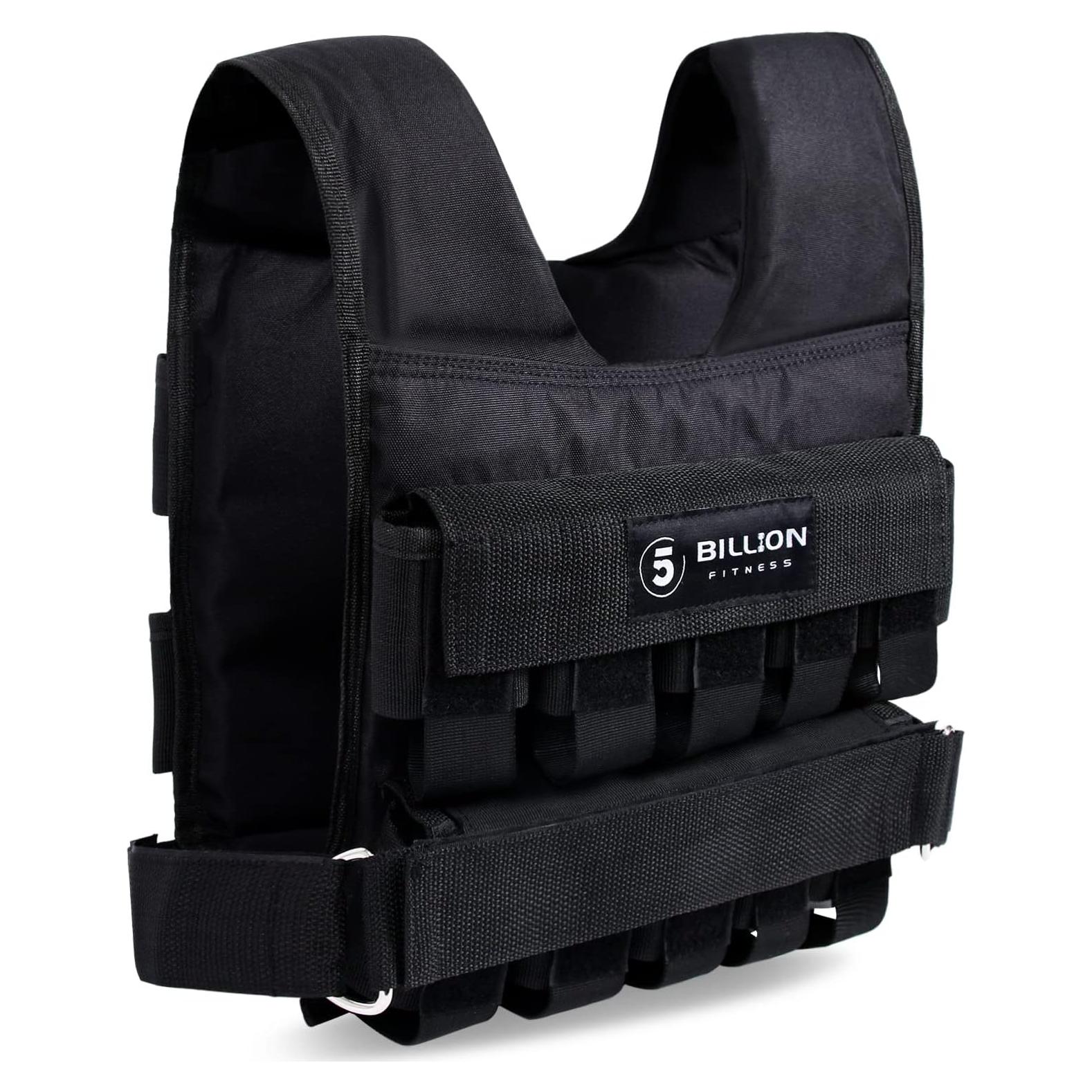 Chaleco de Peso Ajustable 5BILLION Fitness 0-20kg Negro