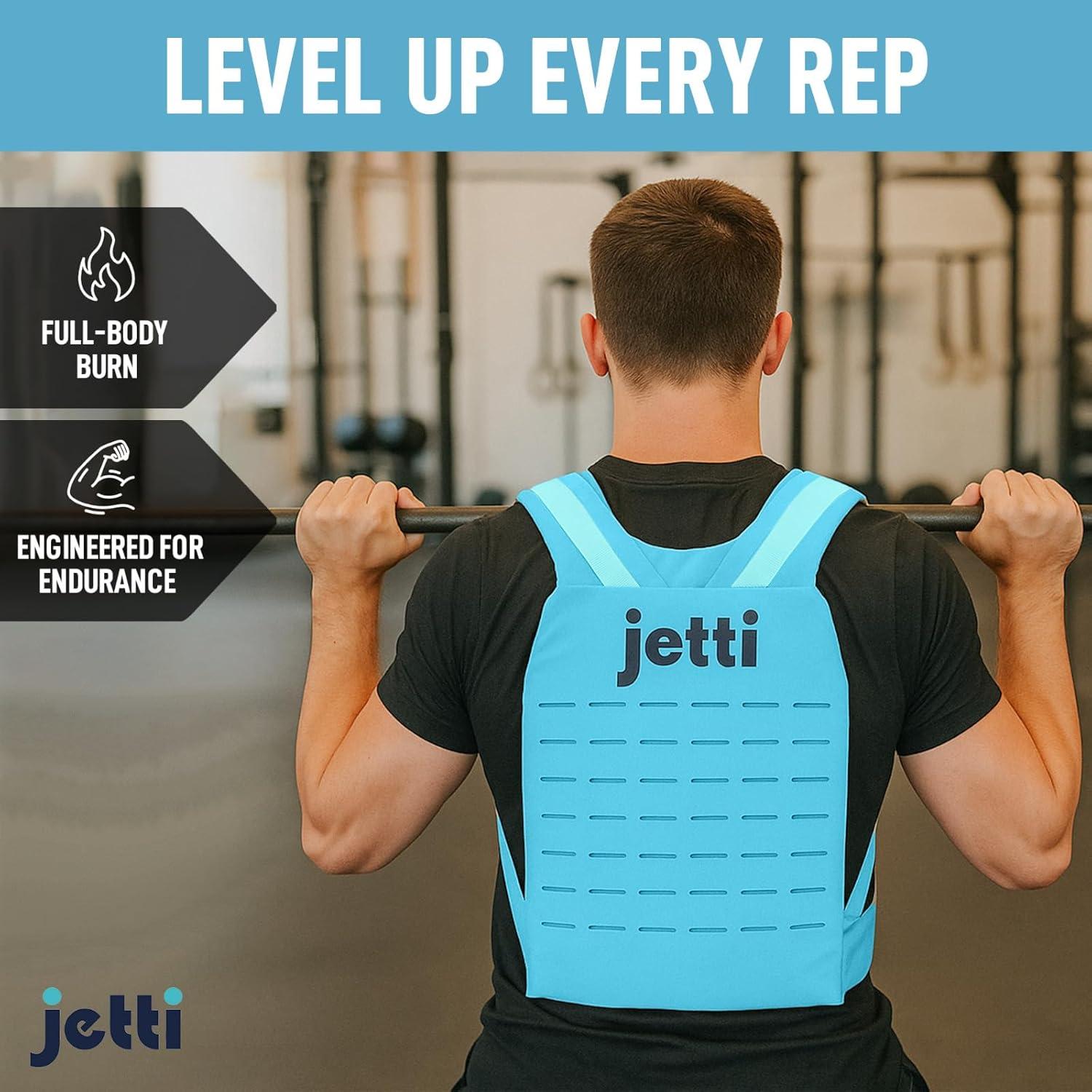 Chaleco con peso ajustable Jetti 3.18 kg para entrenamiento