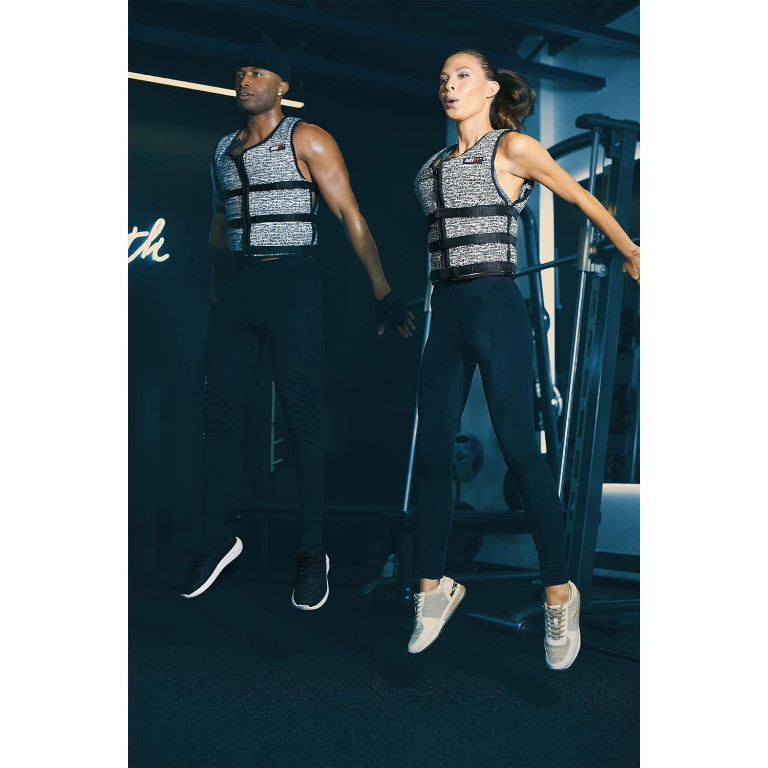 Chaleco con peso miR Super Slim 1.8kg a 14.5kg para entrenamiento