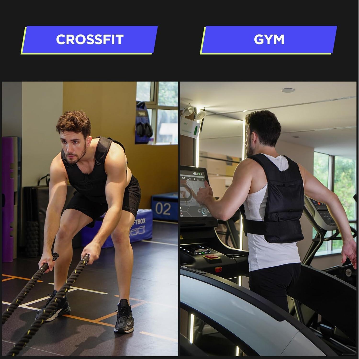 Chaleco de Pesas Ajustable M Mike Sport 5.9 a 9.98 kg Negro