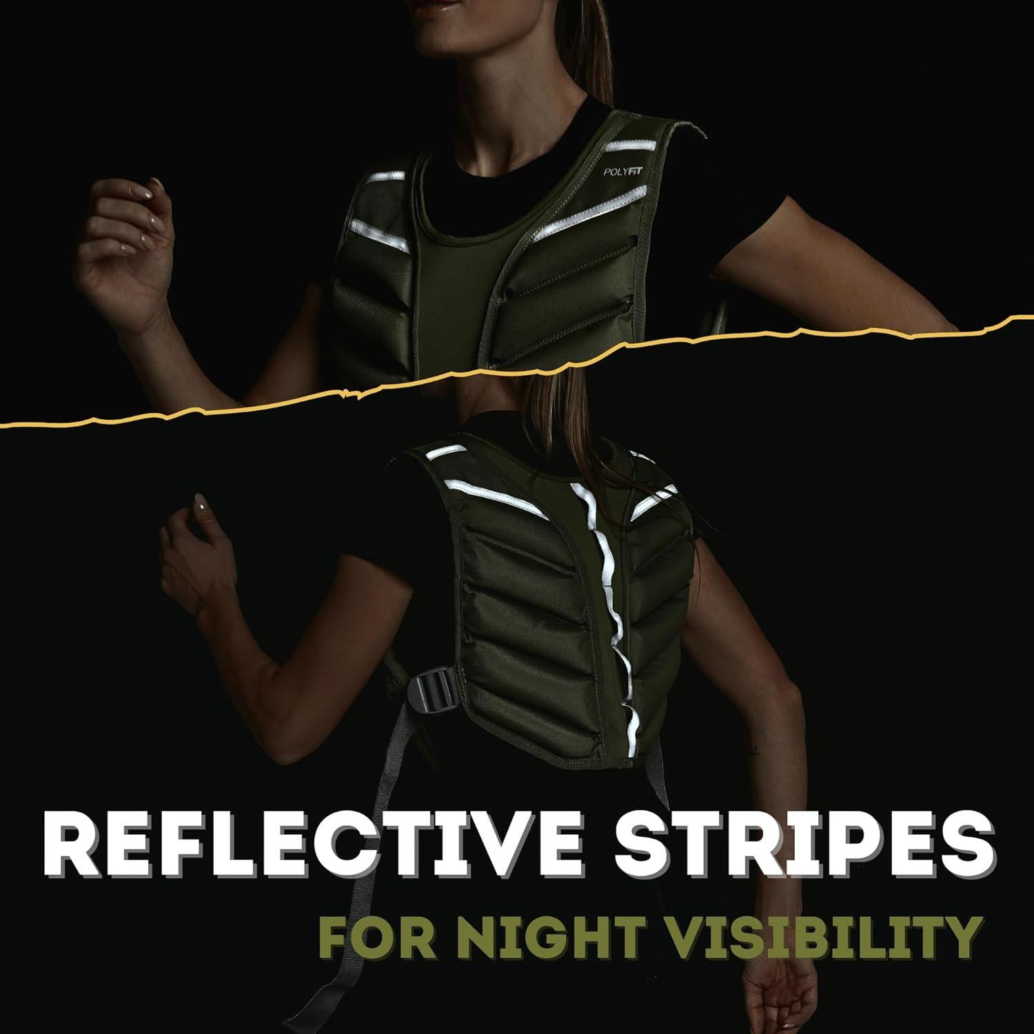 Chaleco con Peso Polyfit Sierra 4.54kg Verde para Entrenamiento