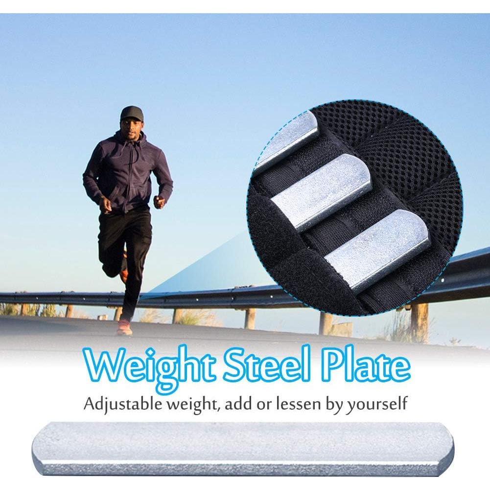 Chaleco de Pesas BEYST con Placas de Acero Ajustables 0.2kg