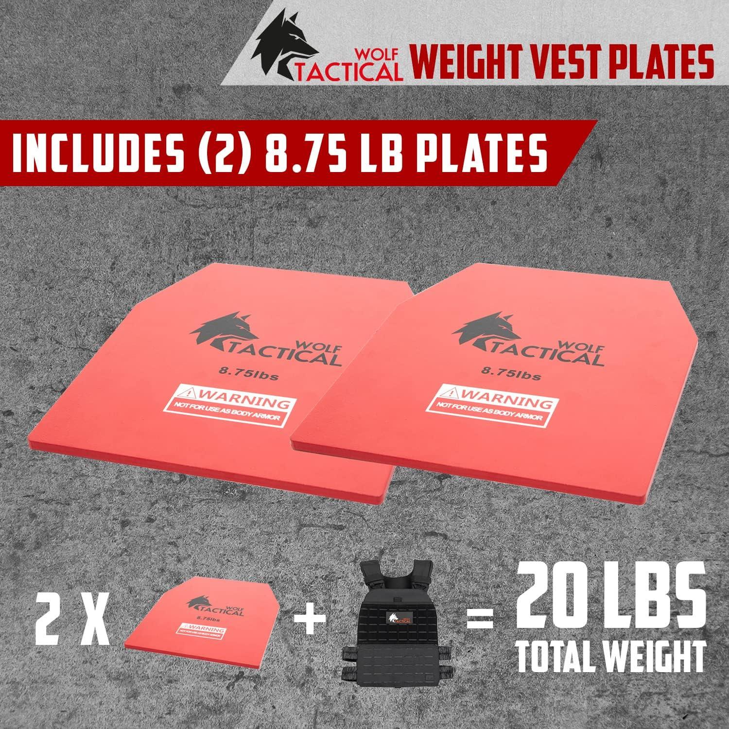 Chaleco de Peso WOLF TACTICAL 3.97 kg para Entrenamiento