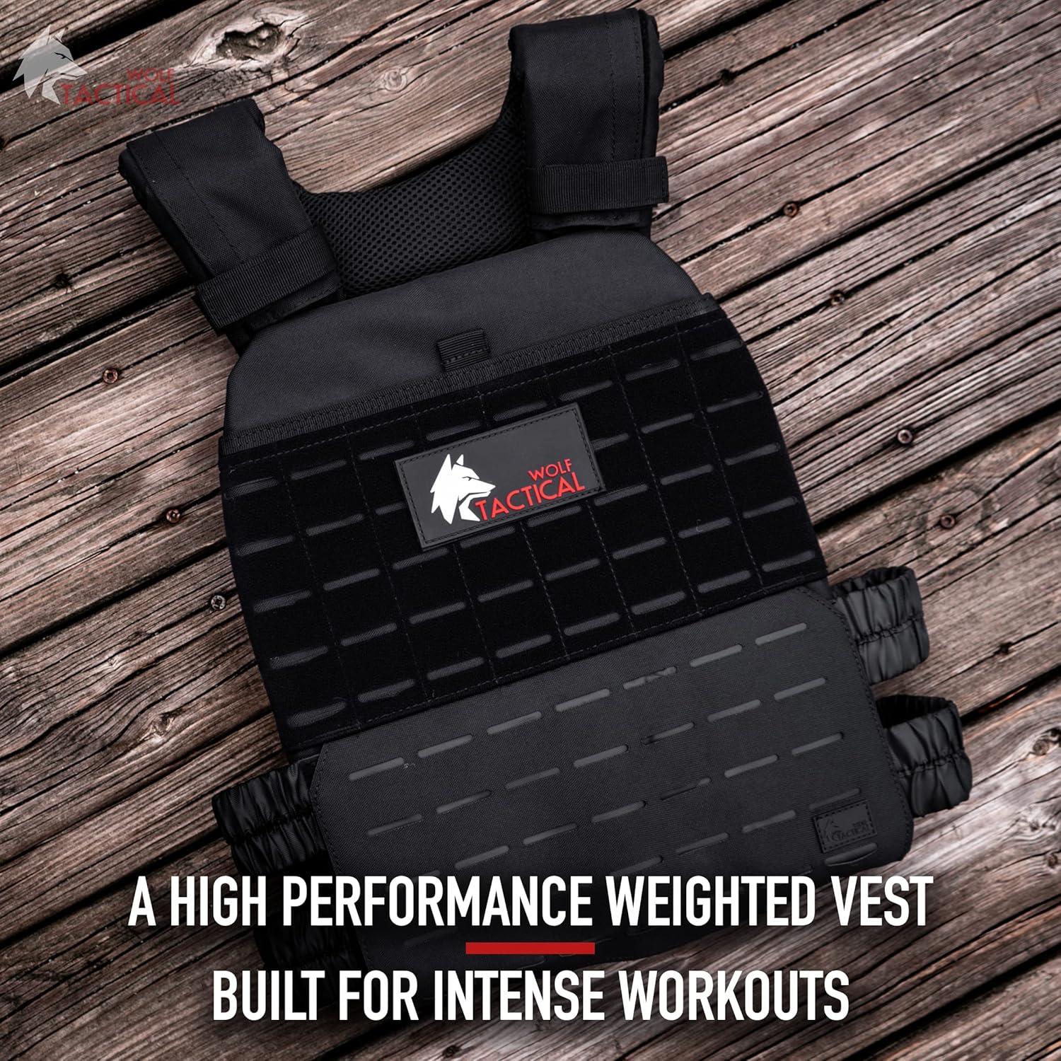 Chaleco de Peso WOLF TACTICAL 3.97 kg para Entrenamiento