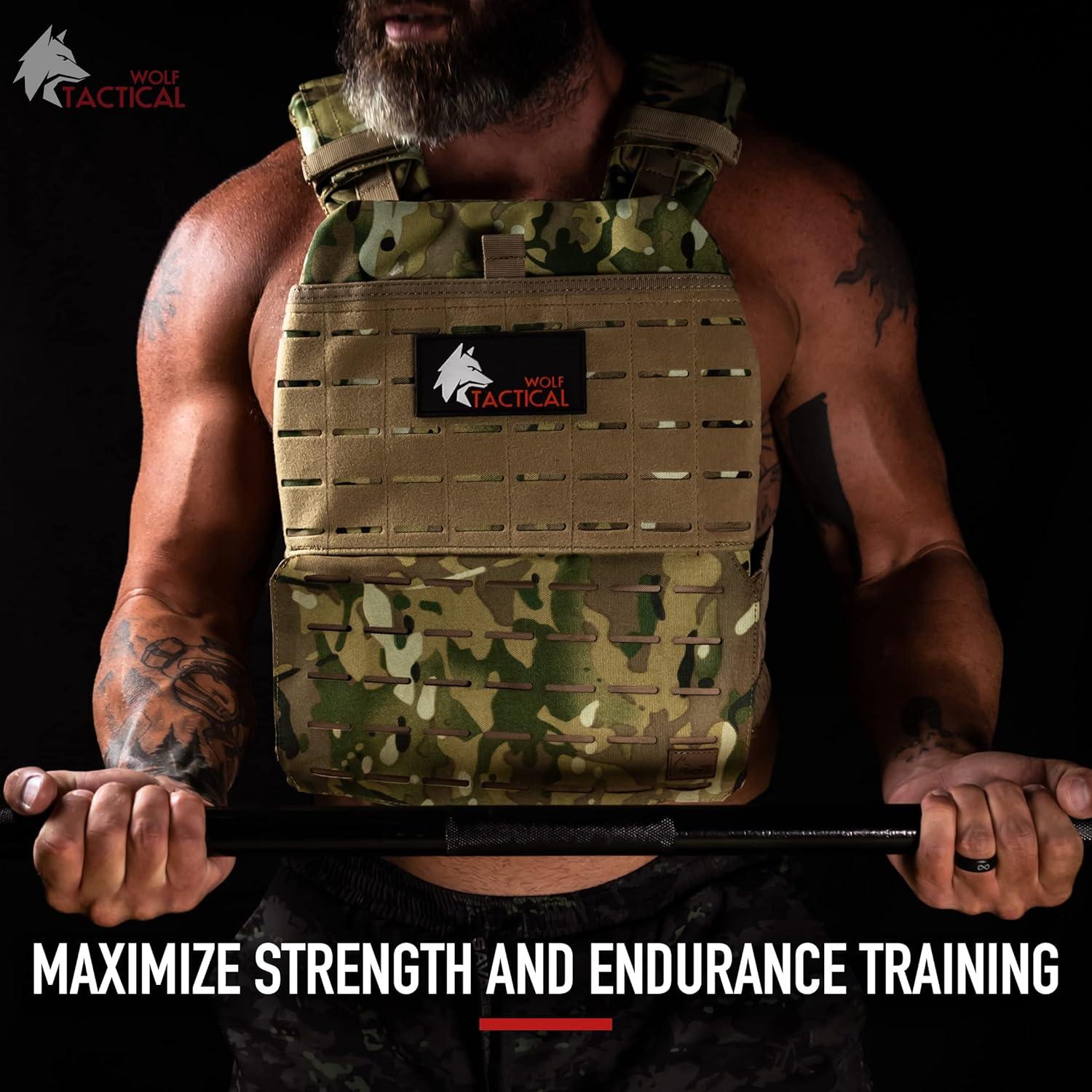 Chaleco de Peso WOLF TACTICAL 3.97 kg para Entrenamiento
