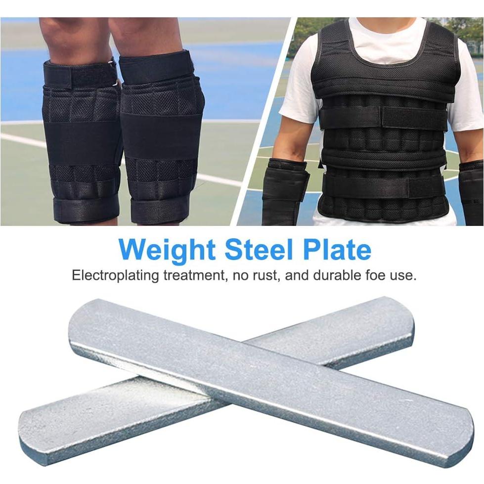 Chaleco con Pesas Ajustables BEYST 8 Placas de Acero 0.2 kg