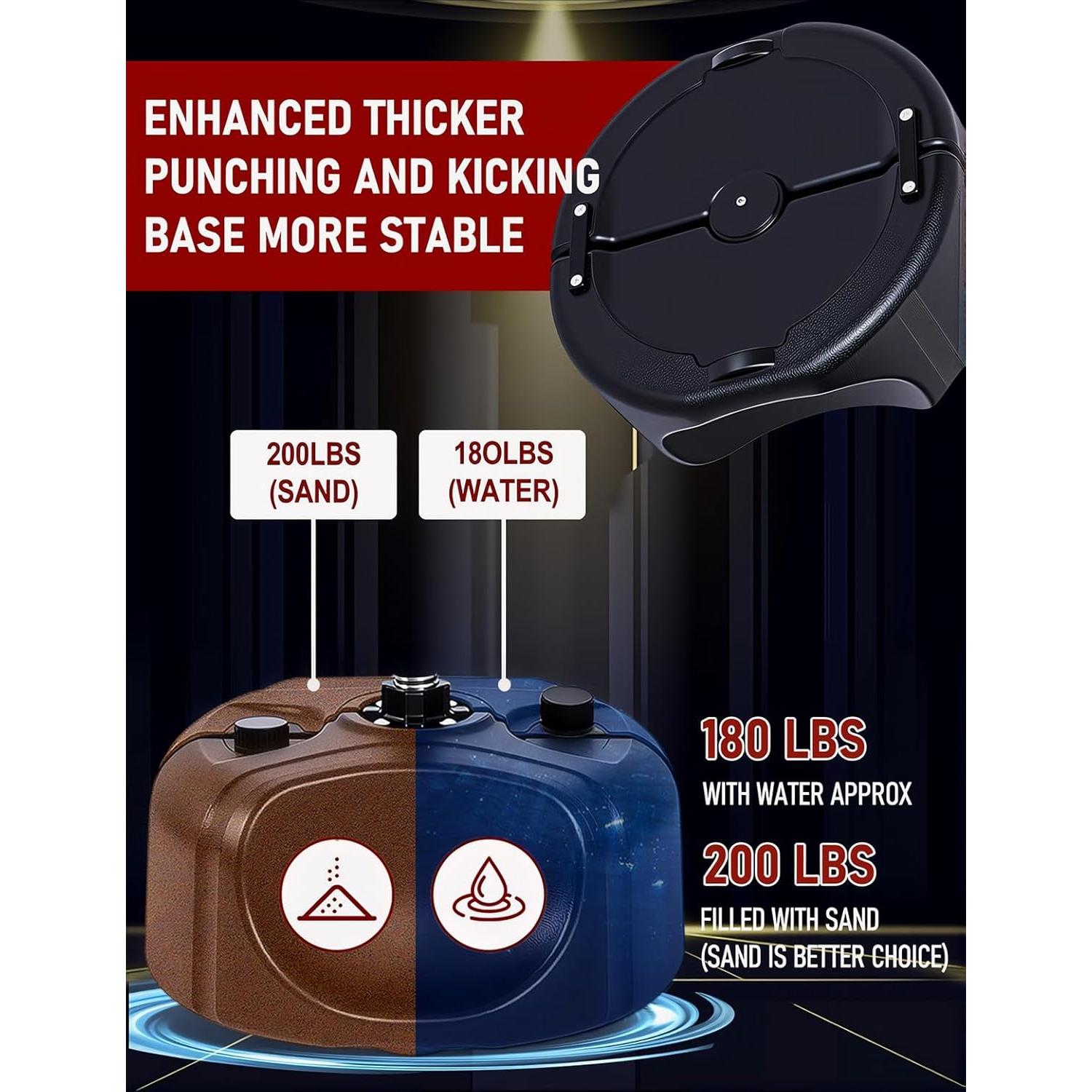 Saco de Boxeo Sfeoot S-pro2 con Soporte Ajustable 63 cm