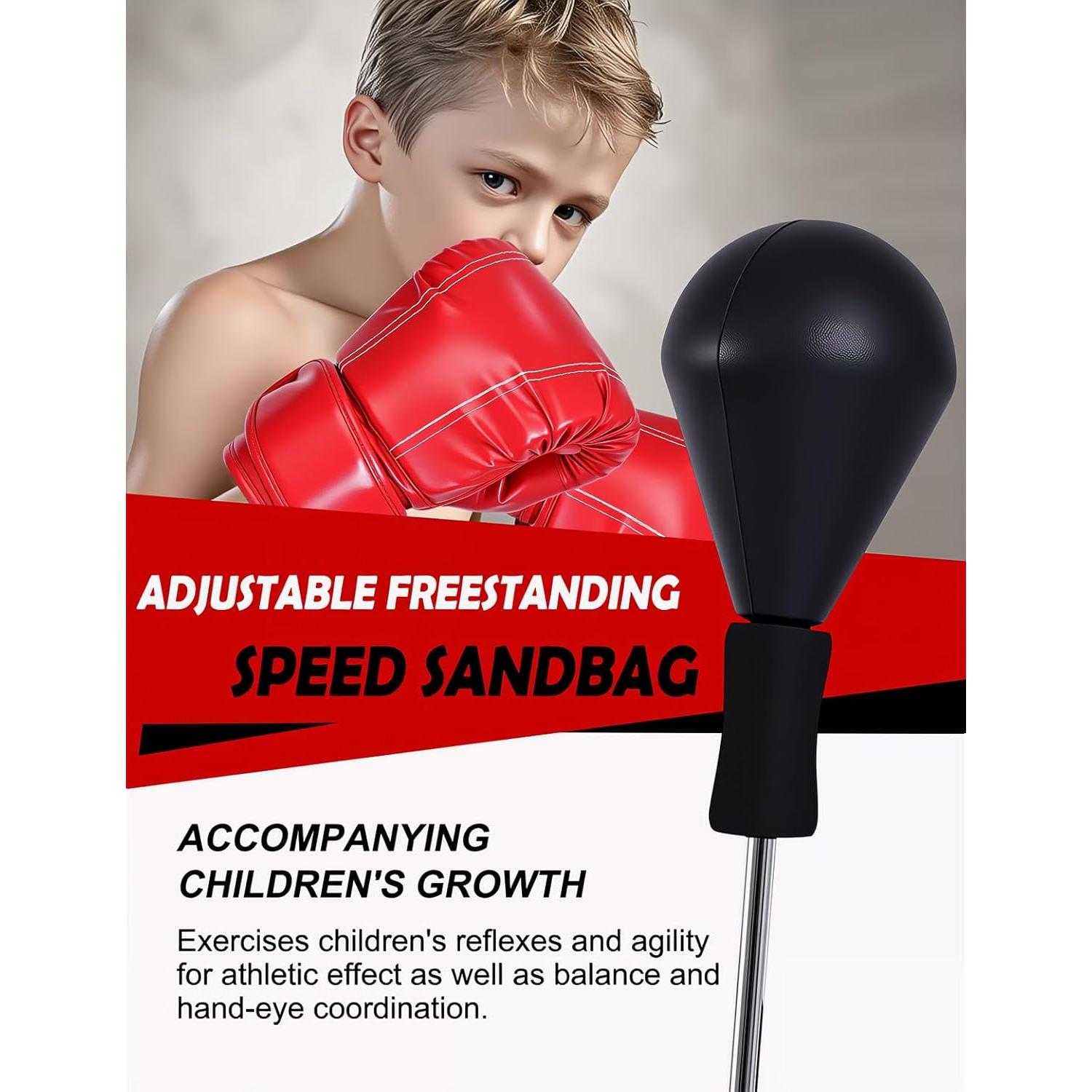 Saco de Boxeo Sfeoot S-pro2 con Soporte Ajustable 63 cm