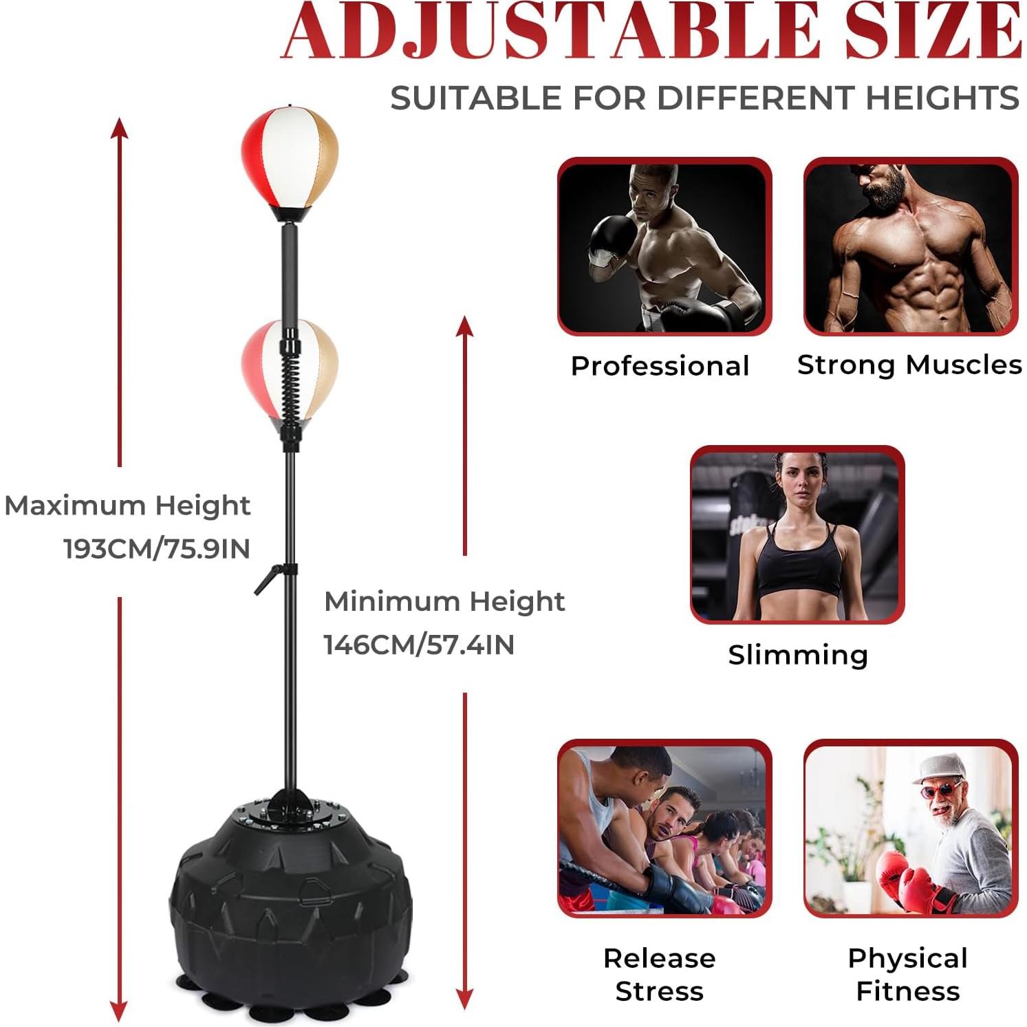 Barra de Boxeo INNOLIFE TM-0073 Ajustable 145.7-203.2 cm