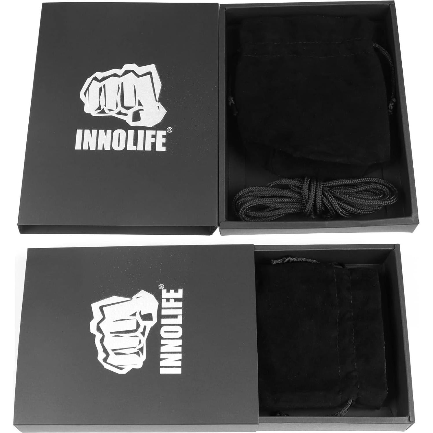 Bolsa de Esquiva de Boxeo INNOLIFE Flannel Negro 11.4x18.5cm