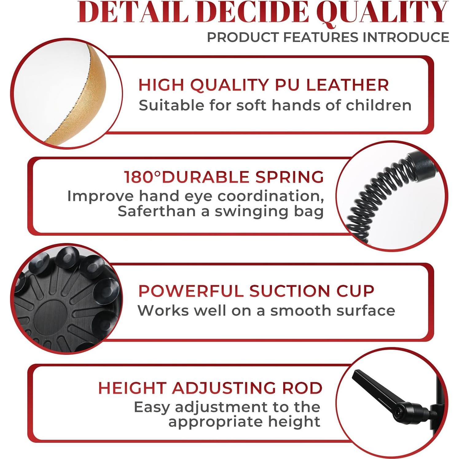 Barra de Boxeo Reflex INNOLIFE TM-0072 Ajustable 145-193 cm