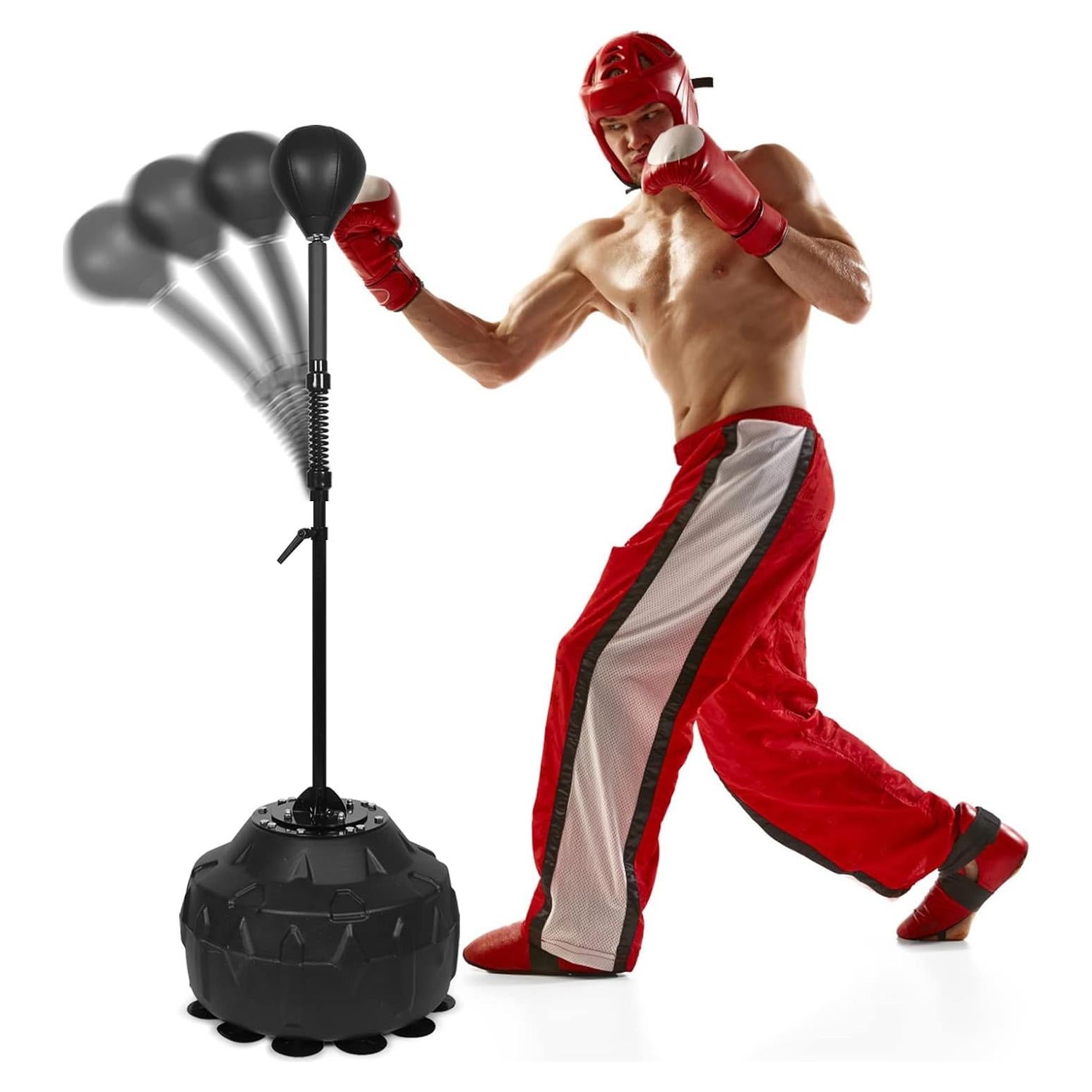 Bolsa de Boxeo de Pie Ajustable INNOLIFE con Base Gruesa