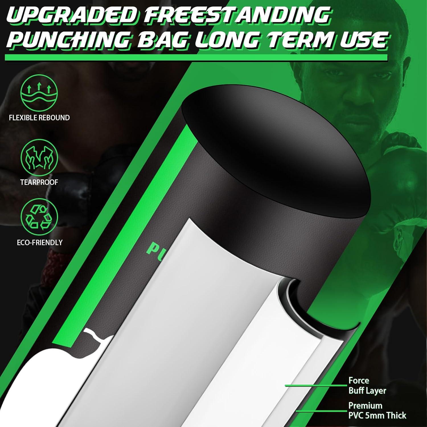 Saco de Boxeo Pesado JUOIFIP 70" con Guantes para Adultos