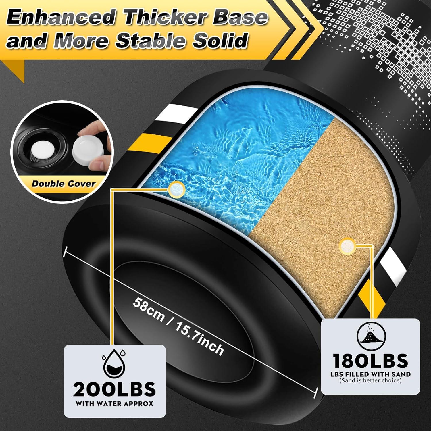 Saco de Boxeo de Pie YORWHIN 175 cm con Bomba Automática y Guantes