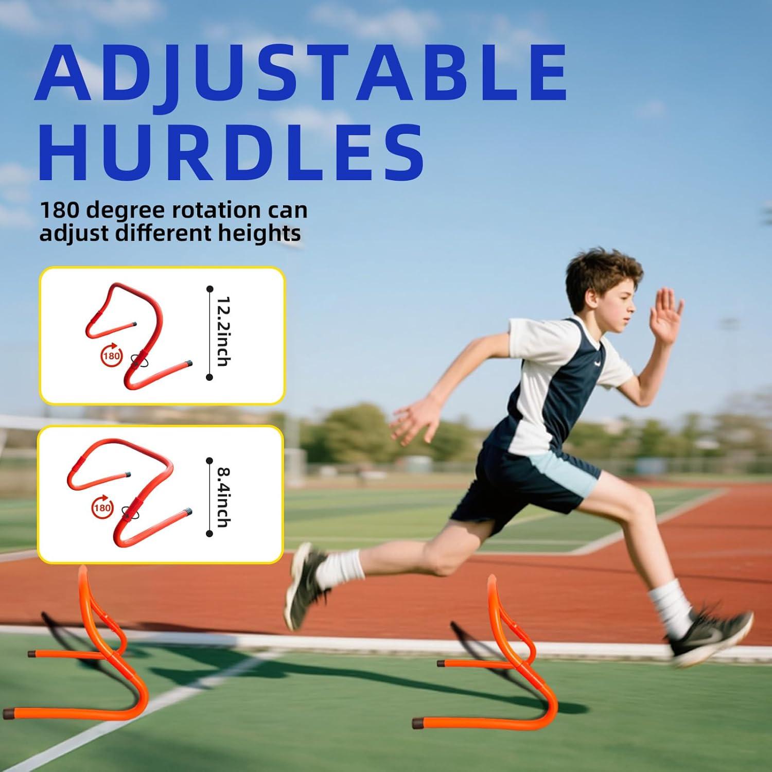 Equipo de Entrenamiento de Velocidad Sunbaba - Escalera 6.1m, 4 Vallas, 12 Conos