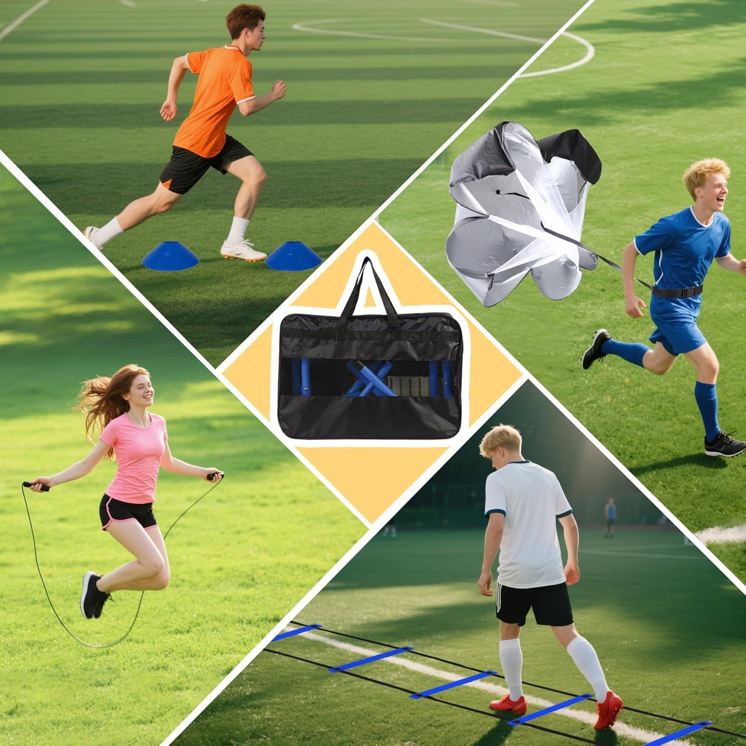 Conjunto de Entrenamiento de Agilidad Kevirice 6.1m 20 pies