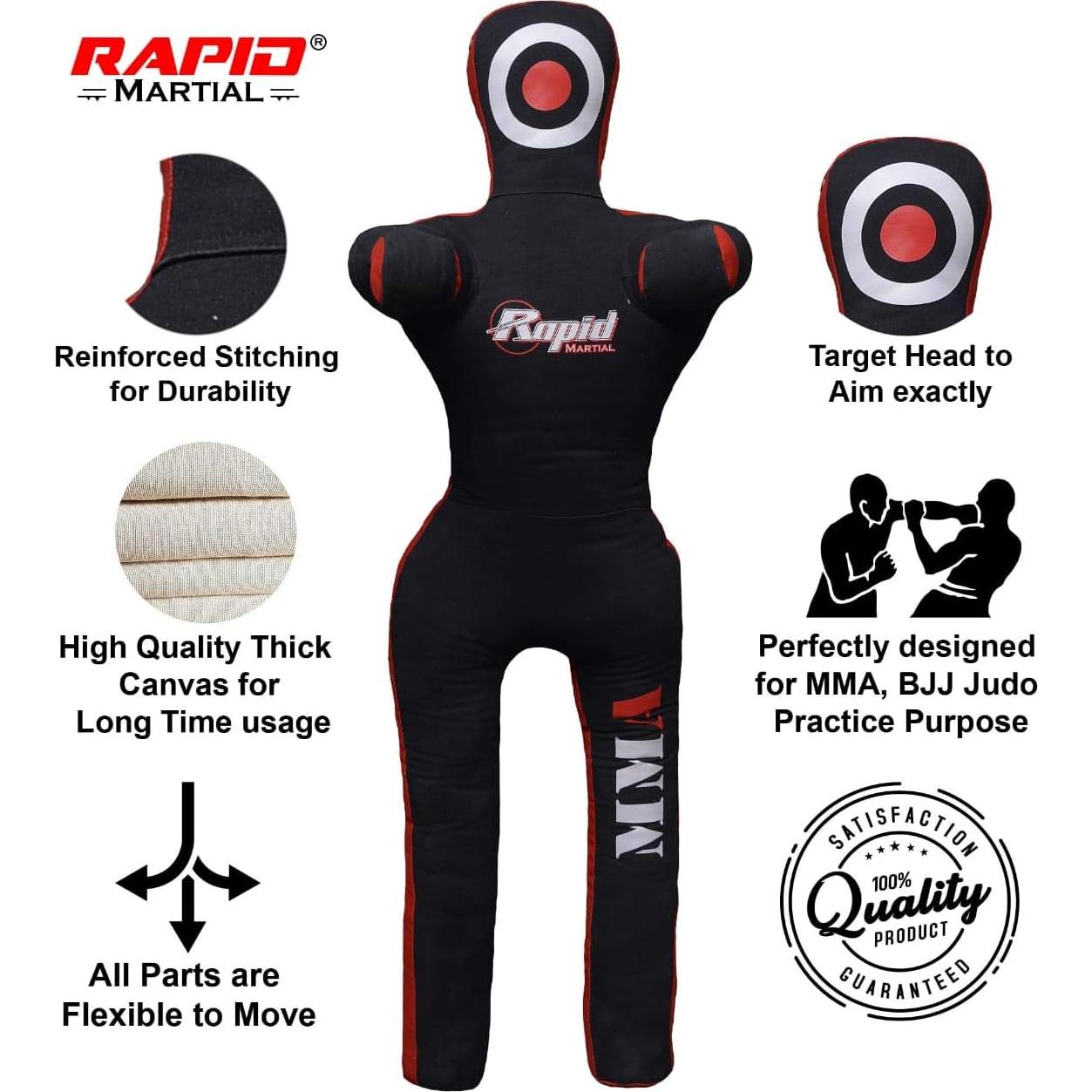 Muñeco de Lanzamiento Rapid Mart 5 Pies para Jiu Jitsu MMA