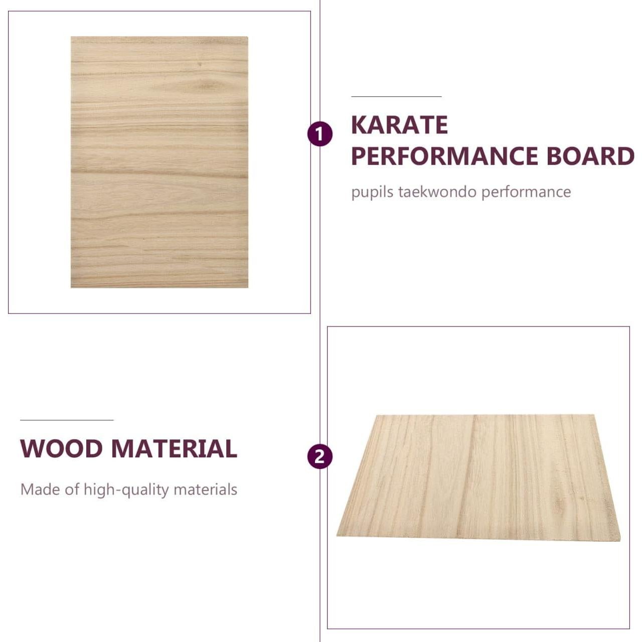 10 Tableros de Rompimiento de Taekwondo Toddmomy 30x20cm