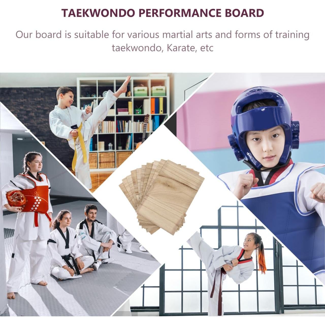 10 Tableros de Rompimiento de Taekwondo Toddmomy 30x20cm