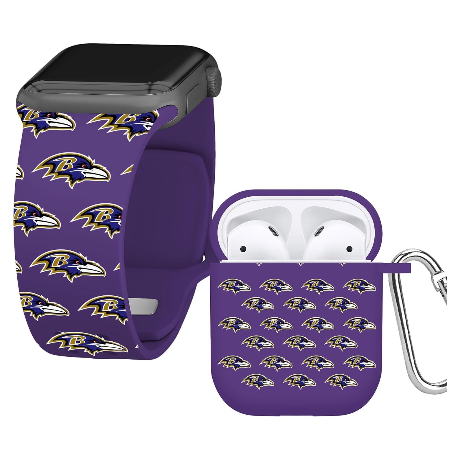 Combo HD Baltimore Ravens Game Time para Apple Watch y AirPods