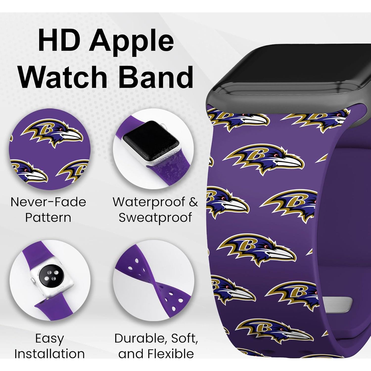 Combo HD Baltimore Ravens Game Time para Apple Watch y AirPods