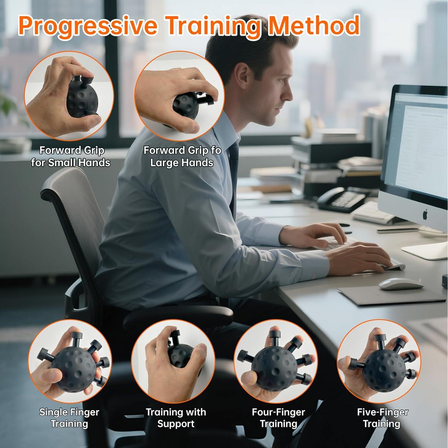 Kit de Entrenador de Fuerza de Agarre ECHEAAKW - 4 Piezas