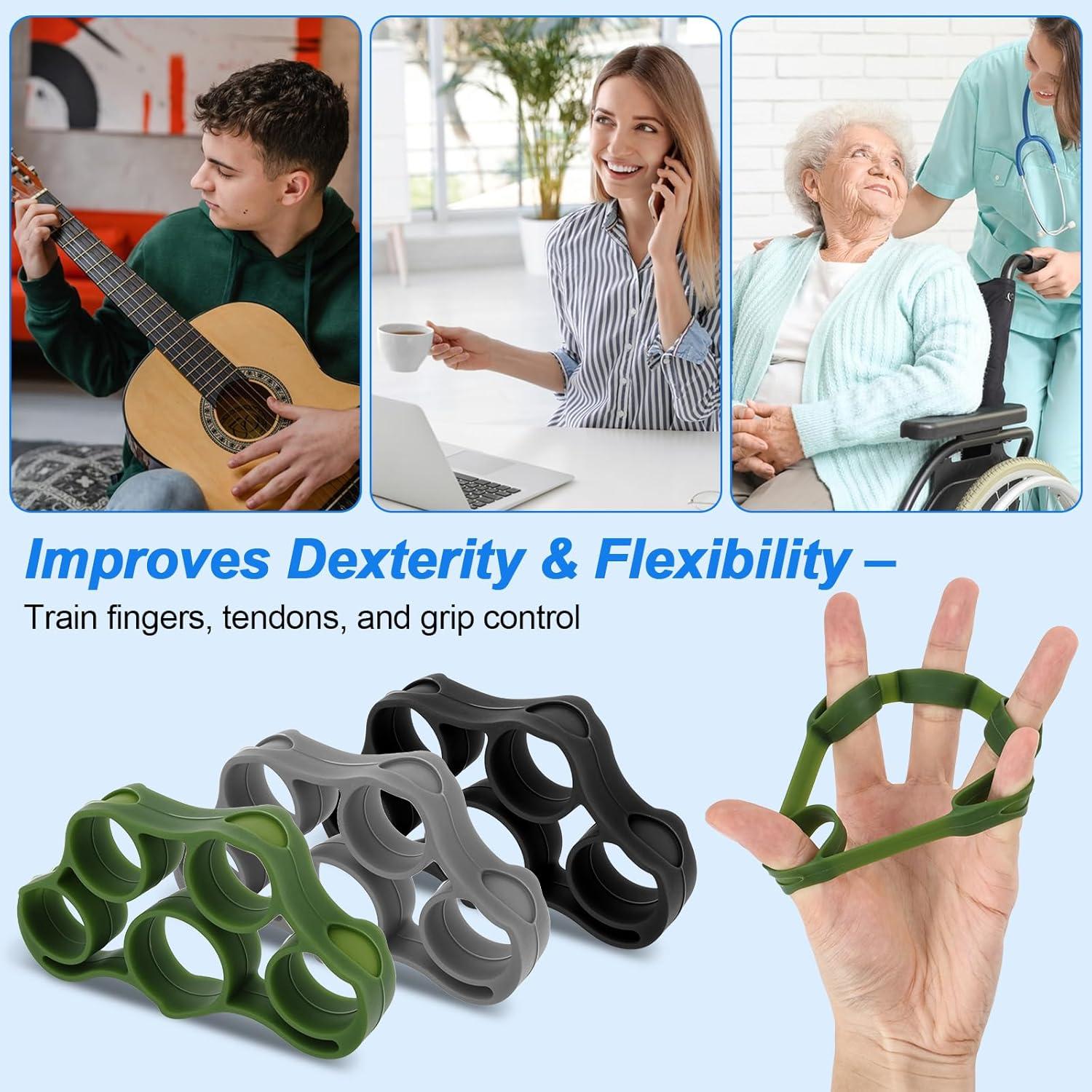 Entrenador de Fuerza de Mano RYACO - Paquete 9 Piezas