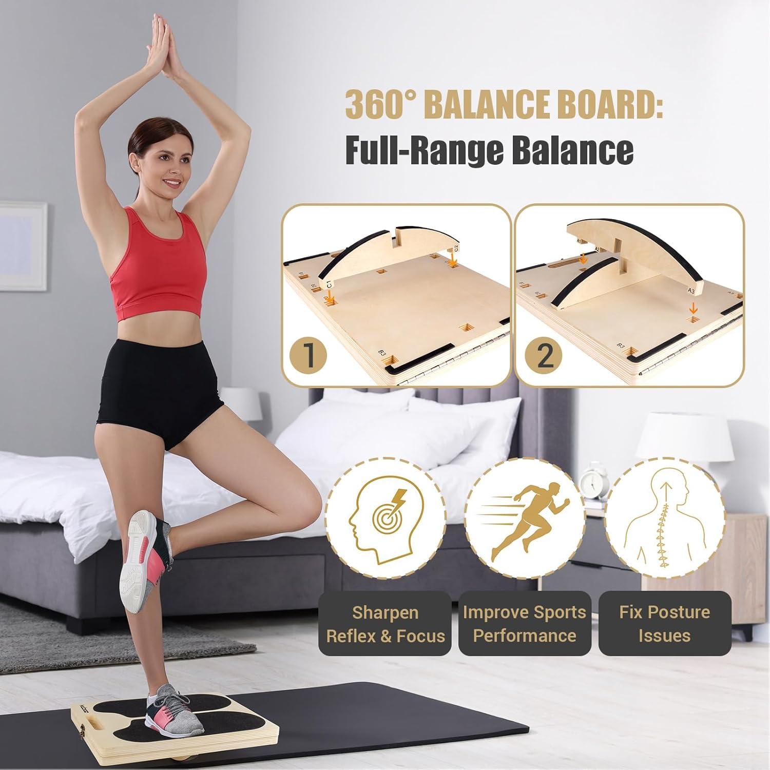 Tablero de Inclinación y Equilibrio ODCPN 3 en 1 Ajustable