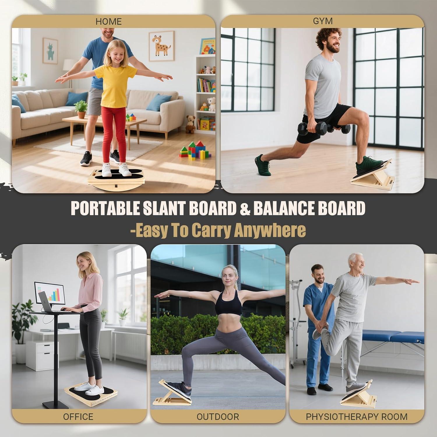 Tablero de Inclinación y Equilibrio ODCPN 3 en 1 Ajustable