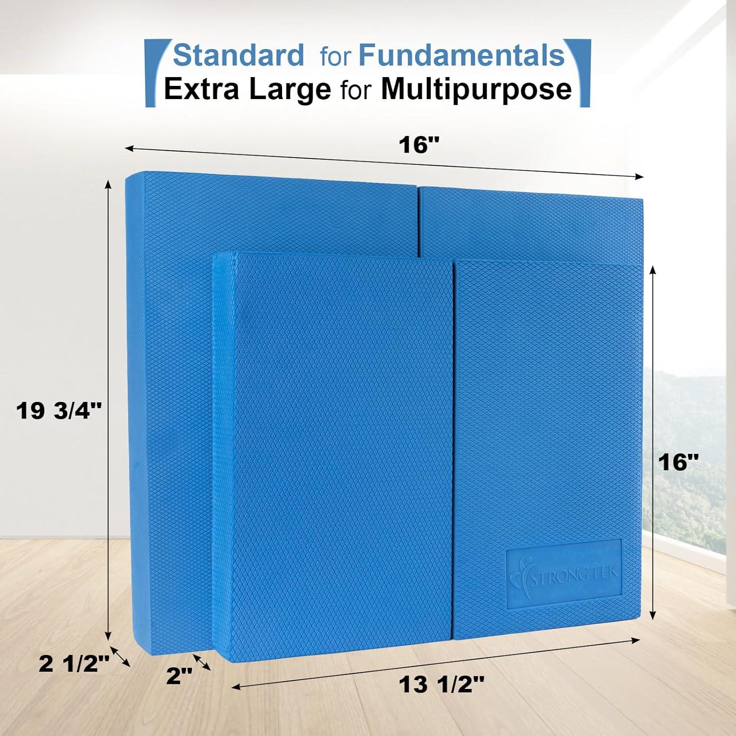 Tablero de Equilibrio de Madera StrongTek y Almohadilla 2-en-1