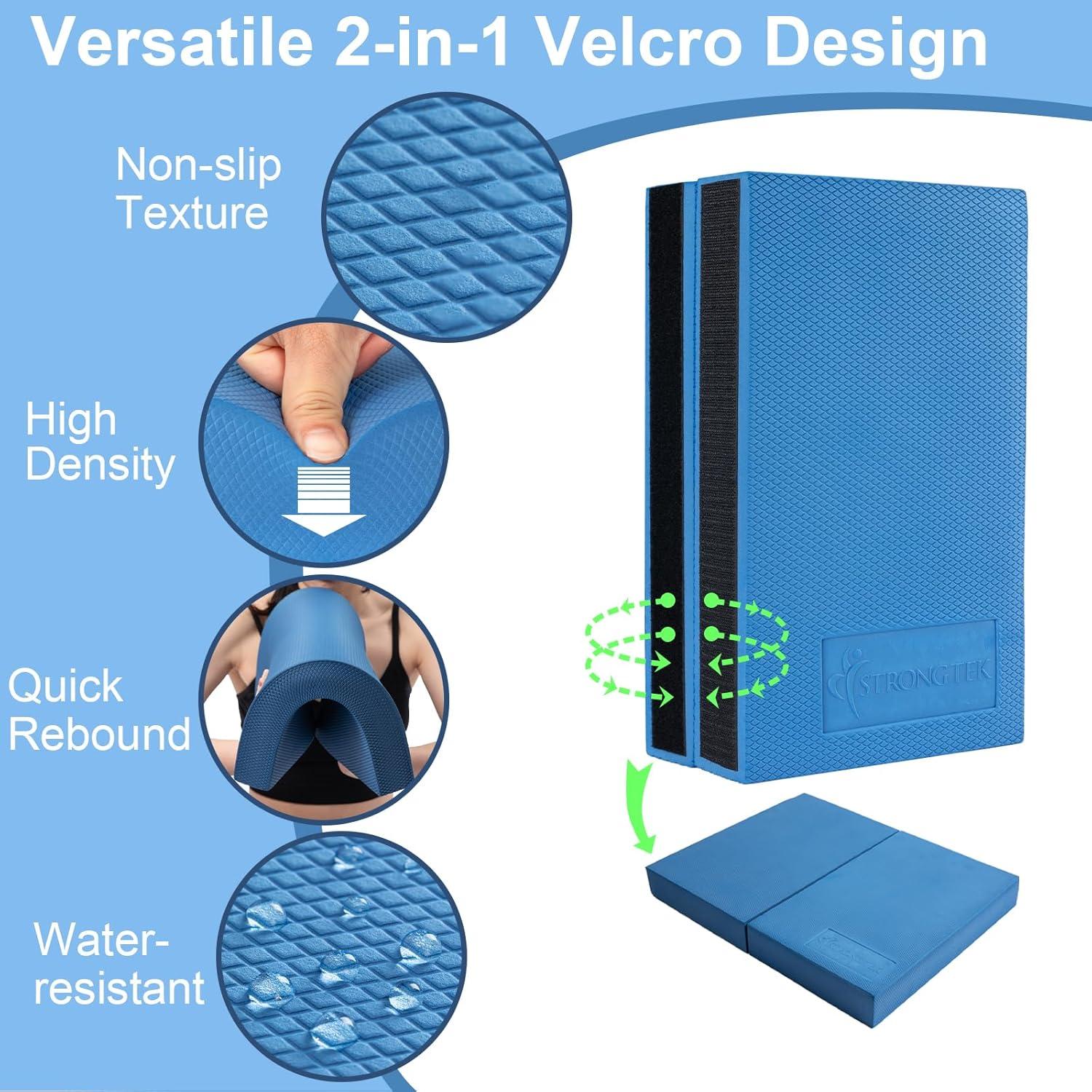 Tablero de Equilibrio de Madera StrongTek y Almohadilla 2-en-1