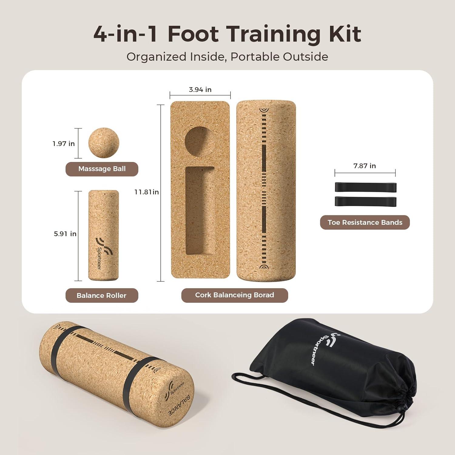 Tabla de Equilibrio Sportneer de Corcho - Alivio Dolor y Fortalecimiento