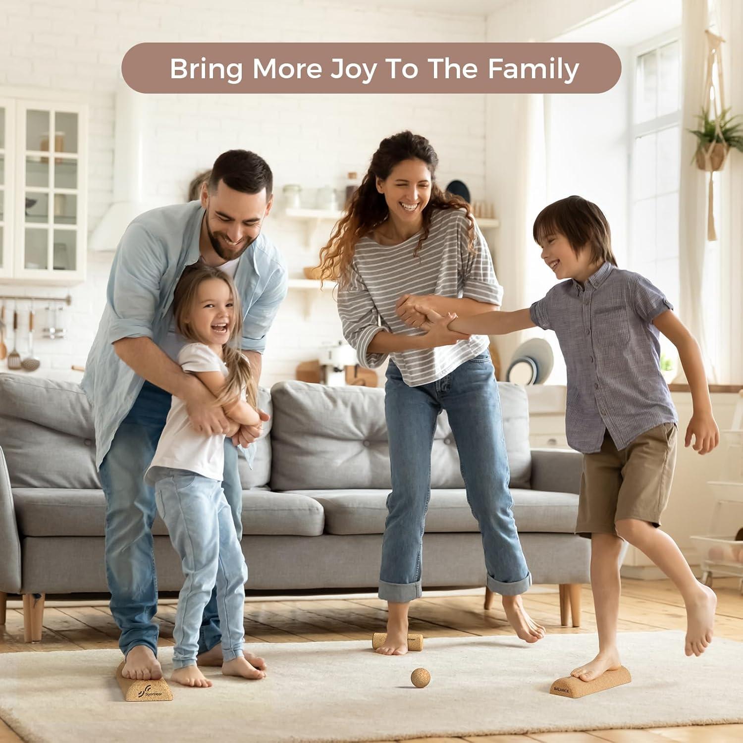 Tabla de Equilibrio Sportneer de Corcho - Alivio Dolor y Fortalecimiento