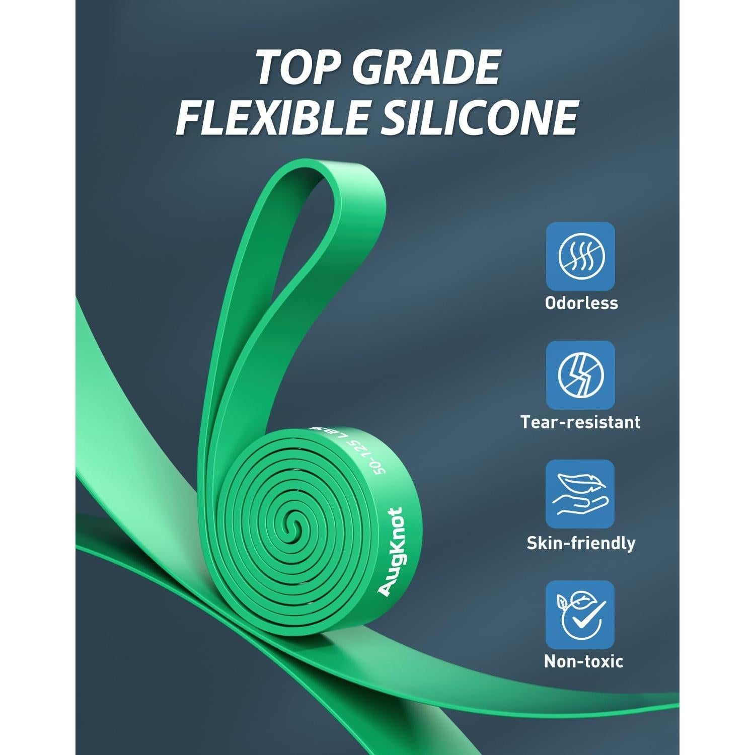 Bandas de Resistencia AugKnot TLD-1 - 5 Niveles de Silicona