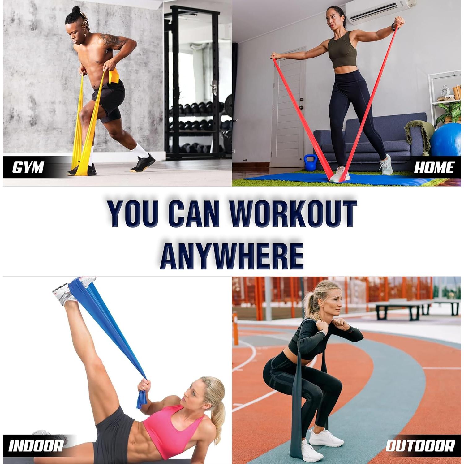 Conjunto 5 Bandas de Resistencia Maviks - Fitness y Terapia