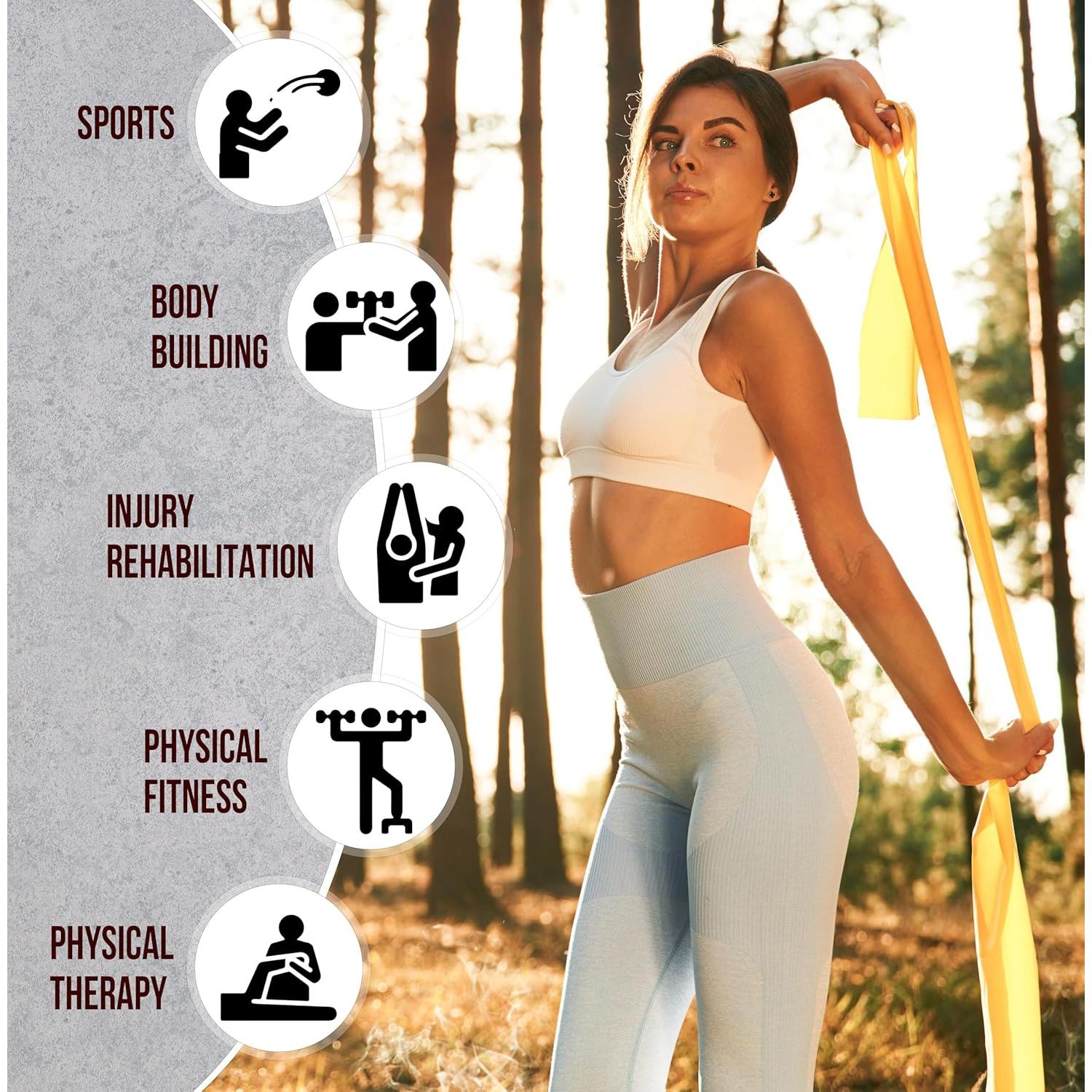 Conjunto 5 Bandas de Resistencia Maviks - Fitness y Terapia